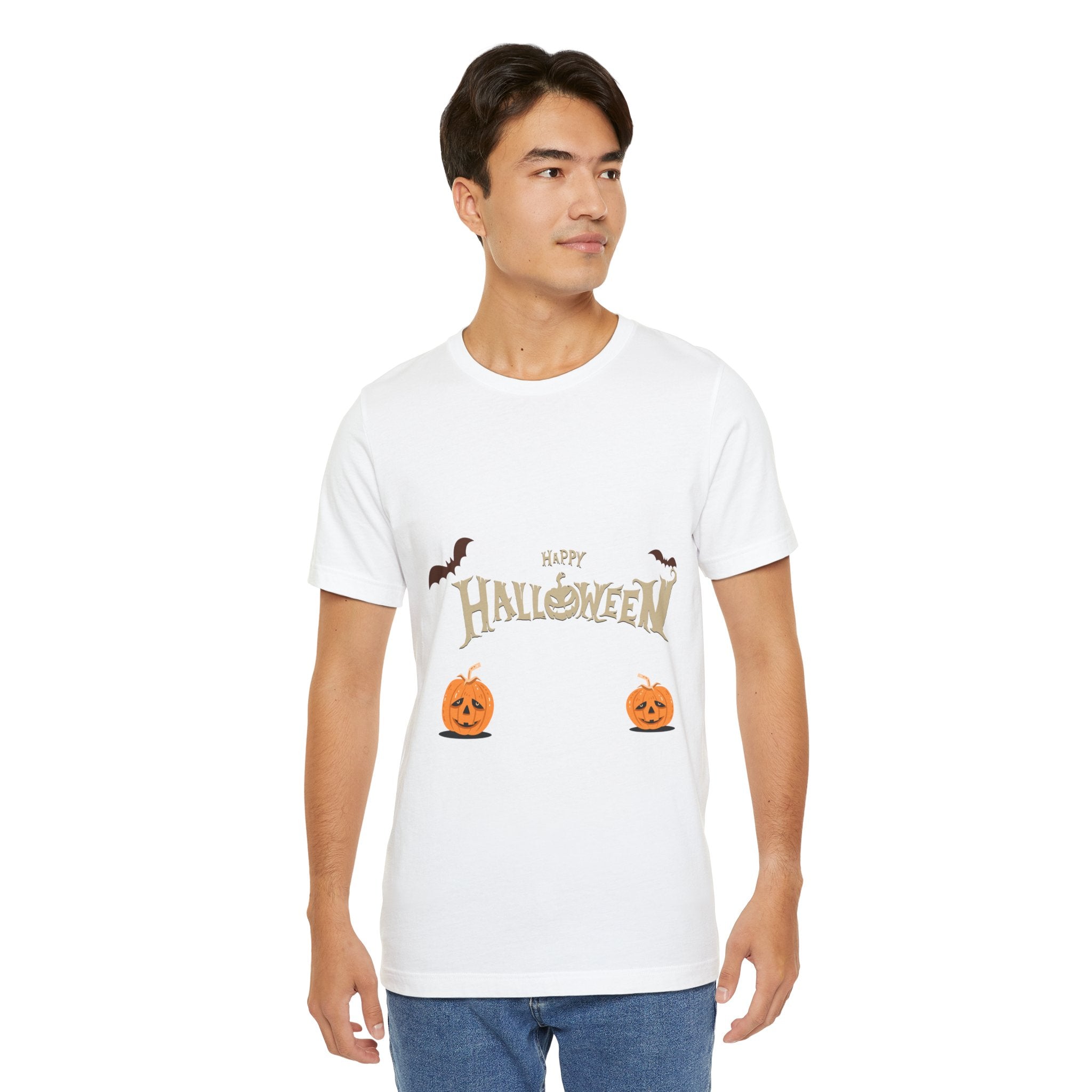 Halloween with Pumpkins | Unisex Jersey Short Sleeve Tee