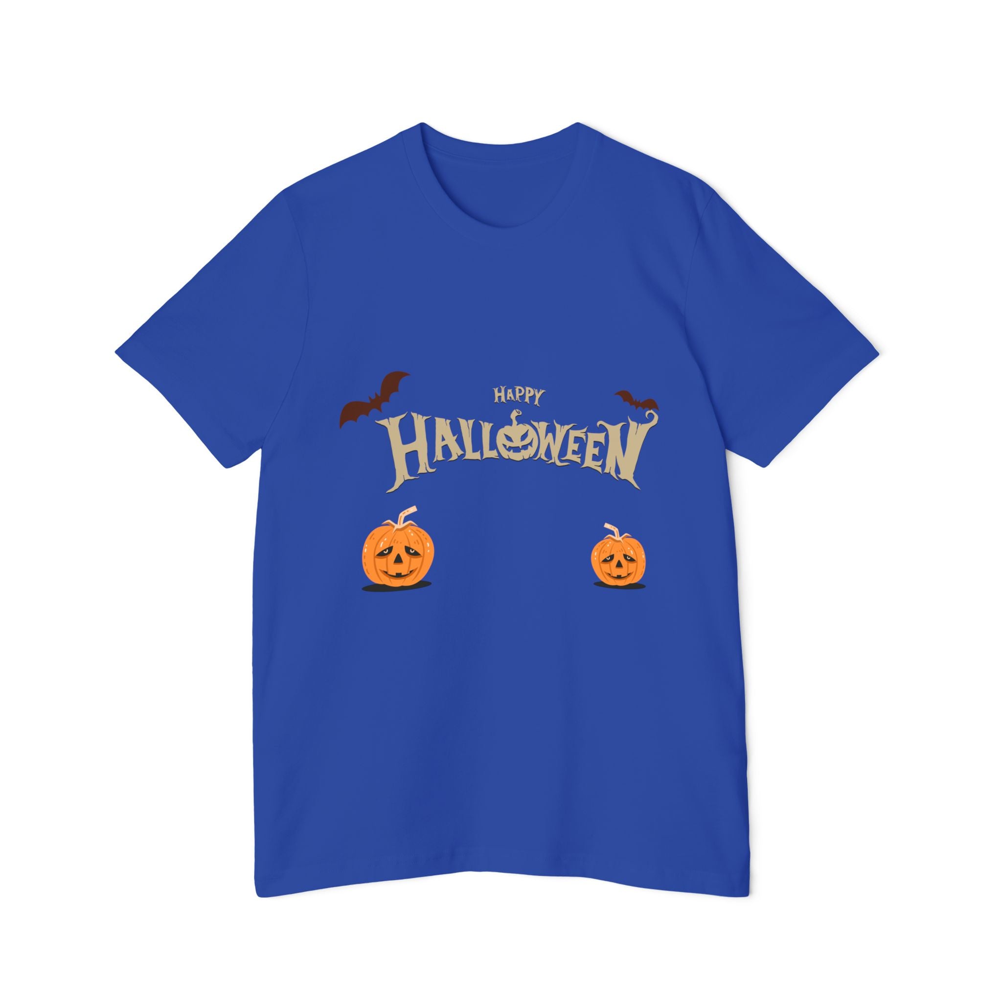 Halloween with Pumpkins | USA-Made Unisex Short-Sleeve Jersey T-Shirt