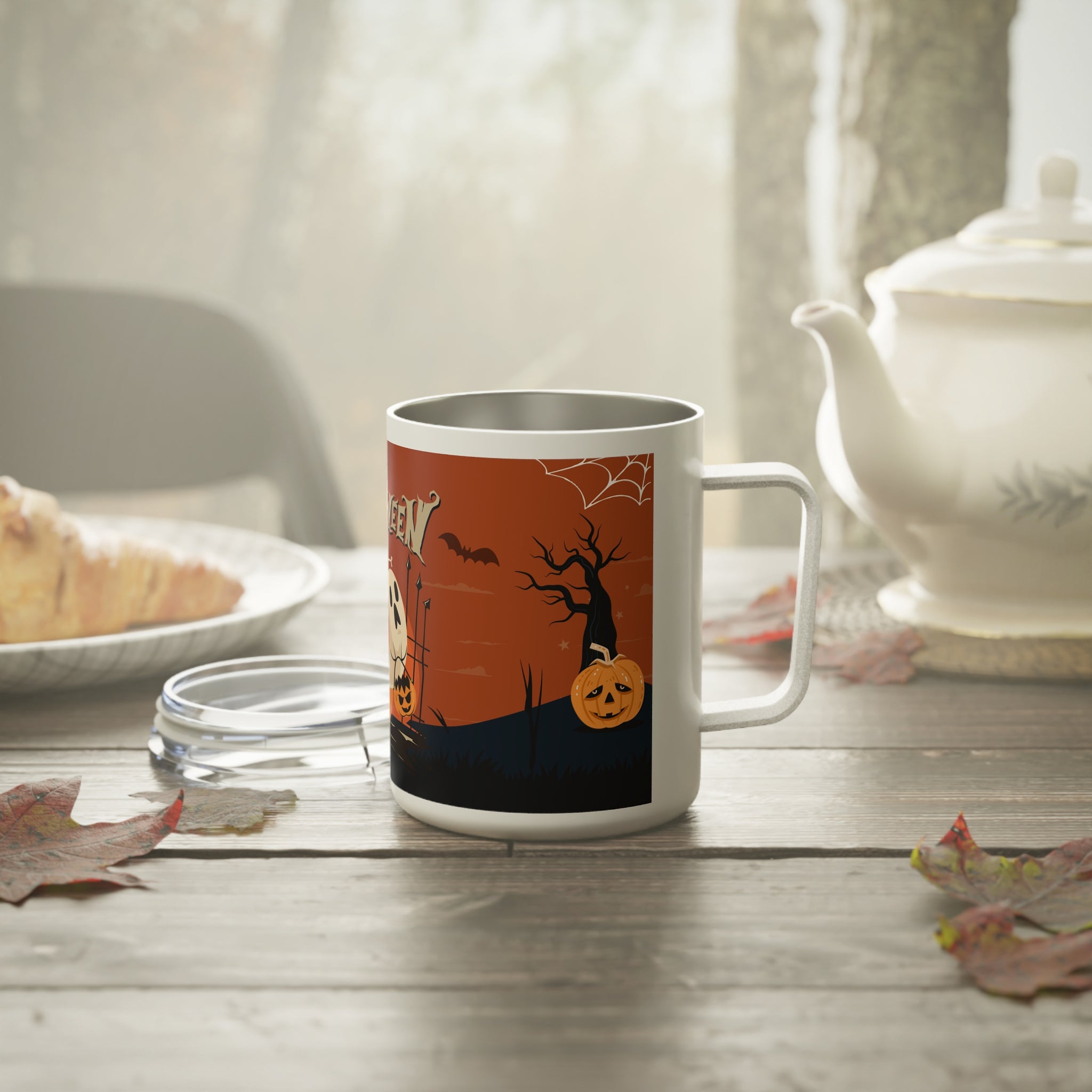 Happy Halloween with Pumpkin | Insulated Coffee Mug