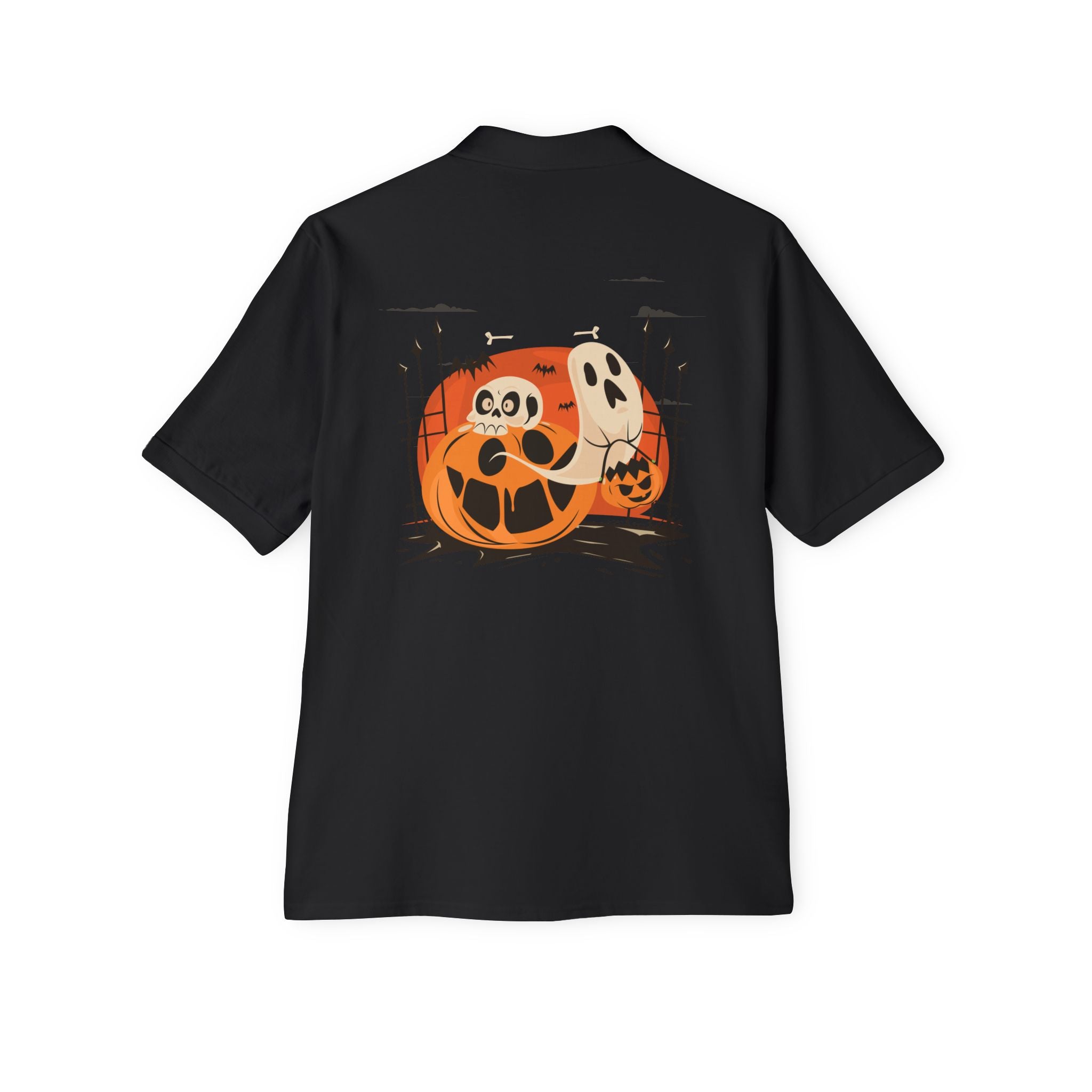 Halloween with Pumpkins | Men's Piqué Polo