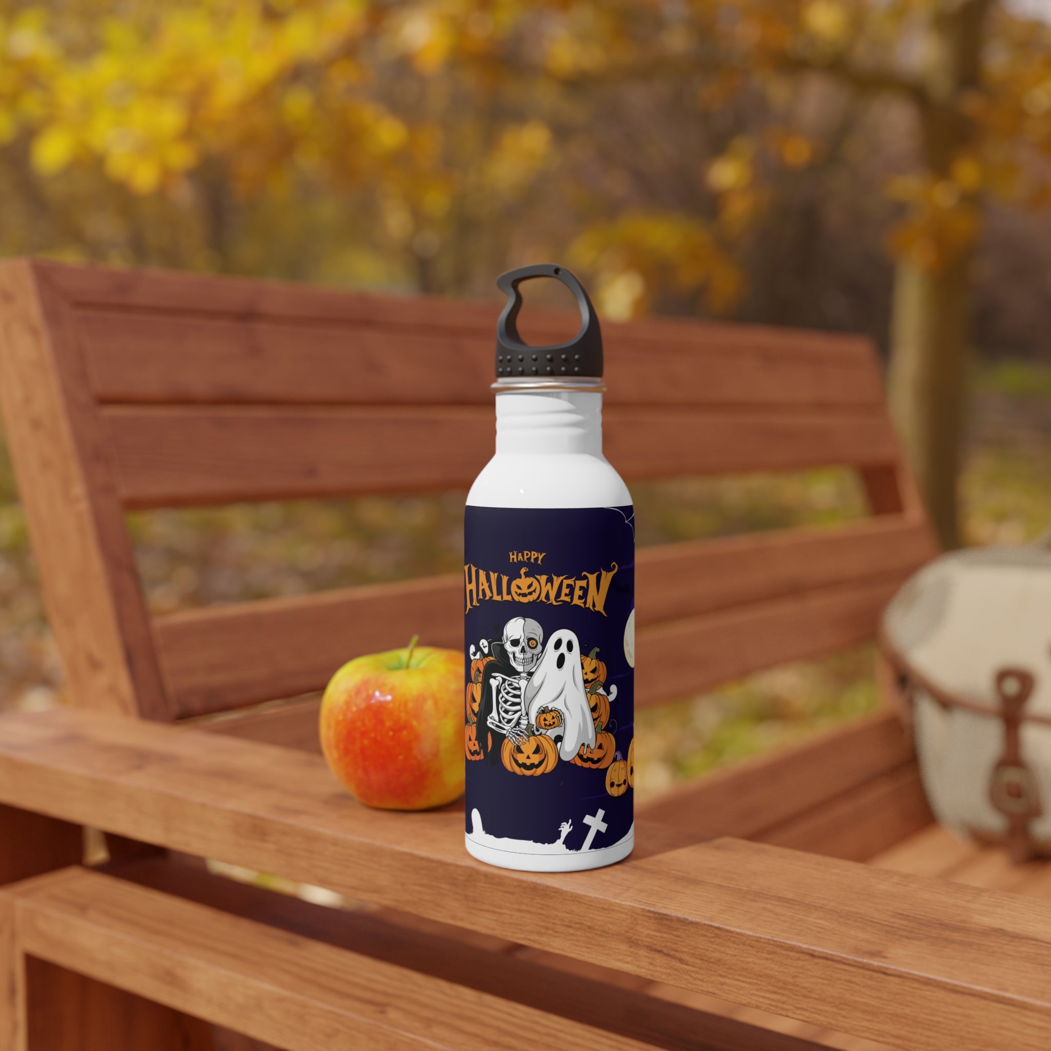 Halloween is Better with Skeleton | Stainless Steel Water Bottle