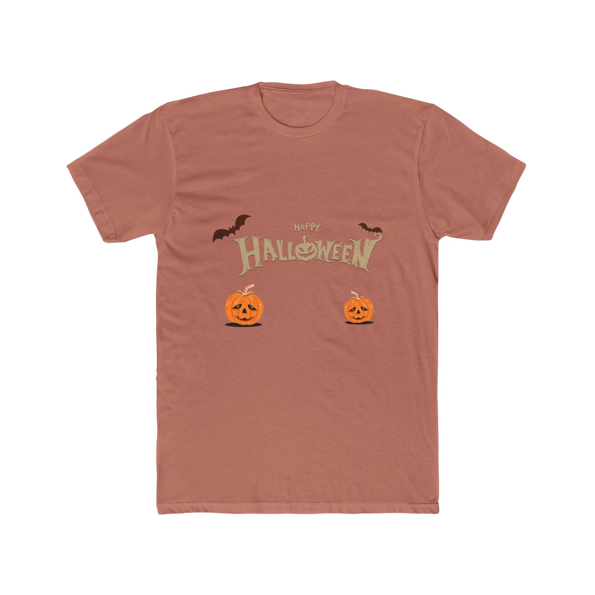 Halloween with Pumpkins | Unisex Cotton Crew Tee