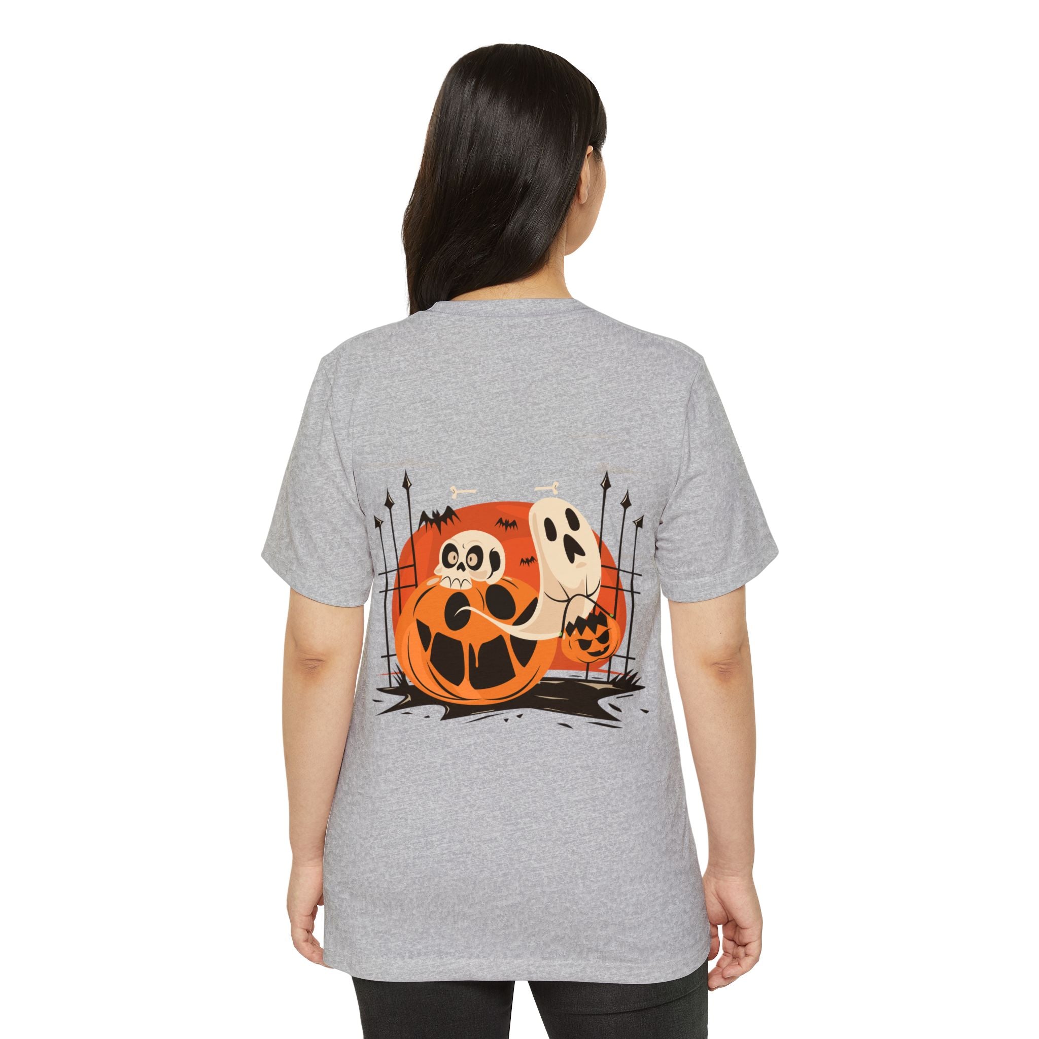 Halloween with Pumpkins | Unisex Recycled Organic T-Shirt
