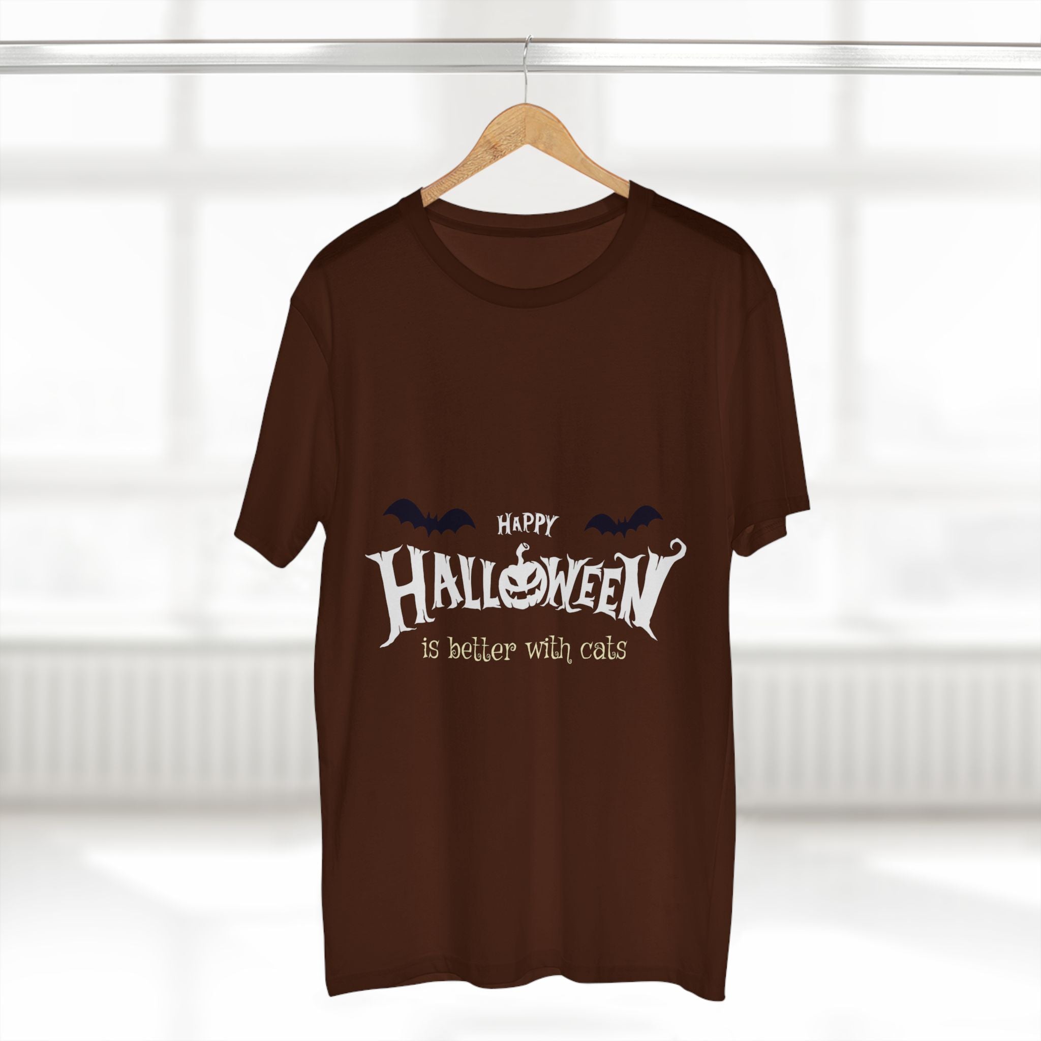 Halloween with Witch's Cats | Men's Staple Tee