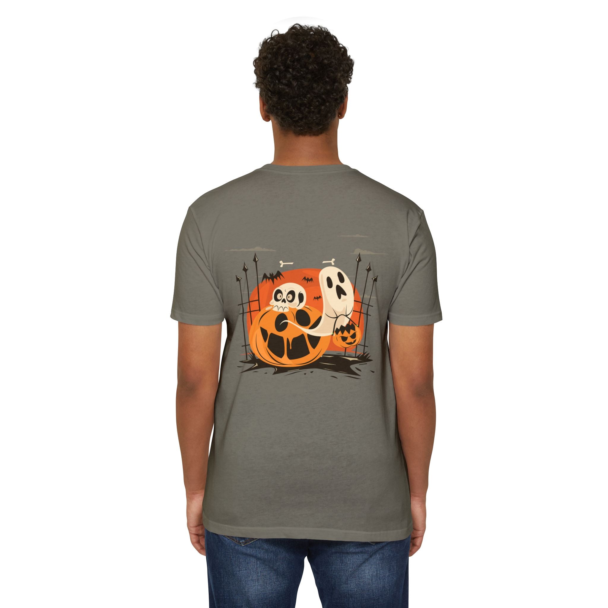 Halloween with Pumpkins | Unisex CVC Jersey T-shirt