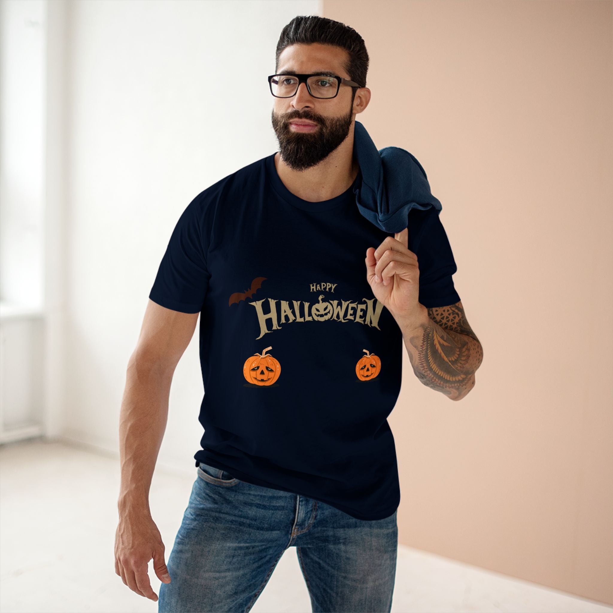 Halloween with Pumpkins | Men's Staple Tee