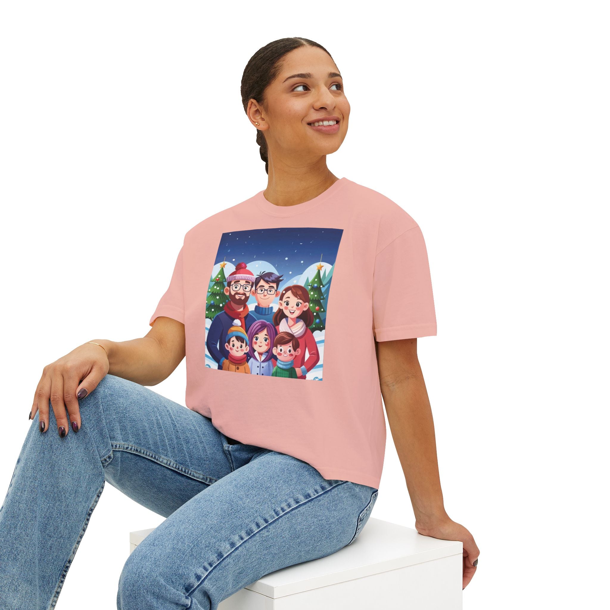 HAPPY CHRISTMAS DAY Women's Boxy Tee