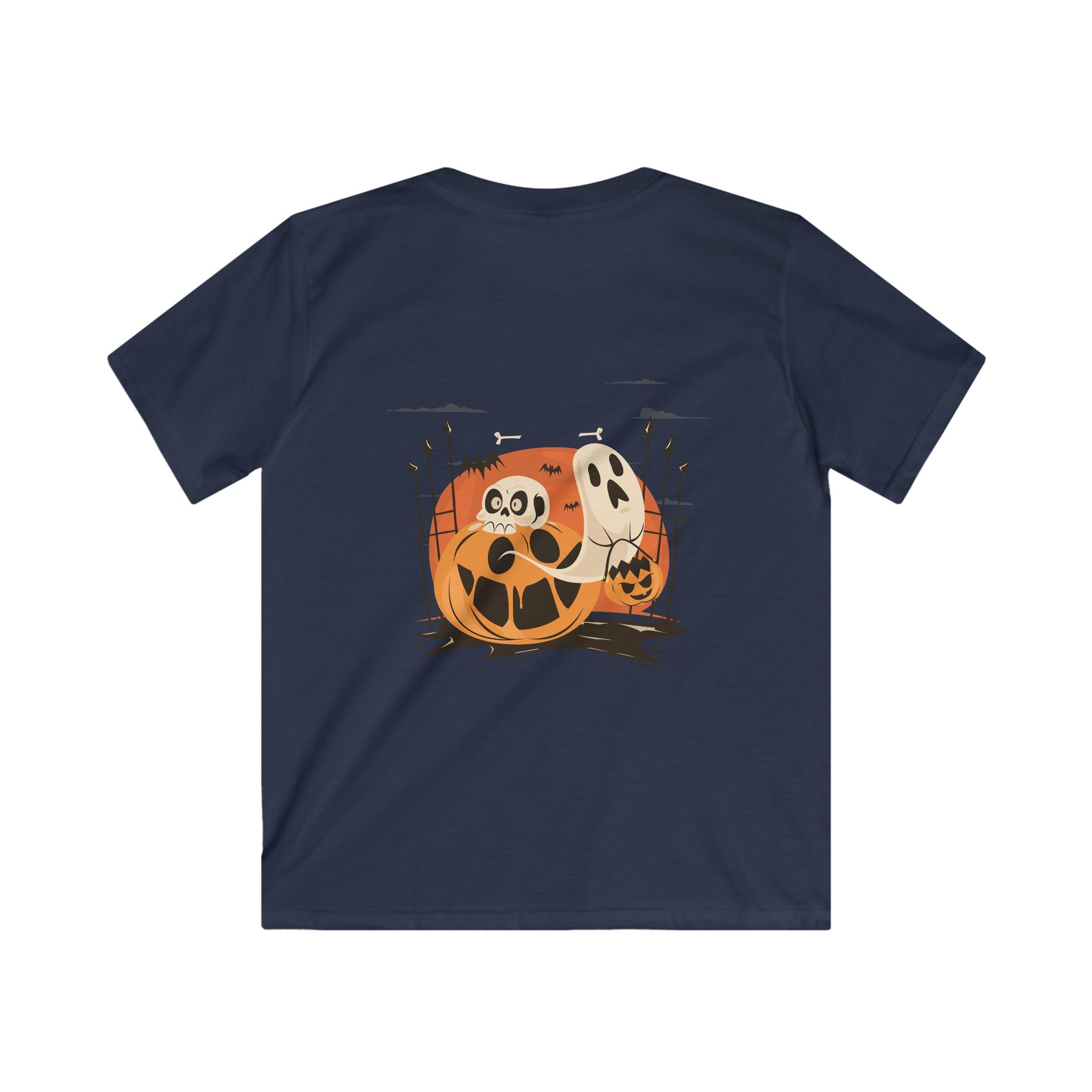 Halloween with Pumpkins | Kids Softstyle Tee