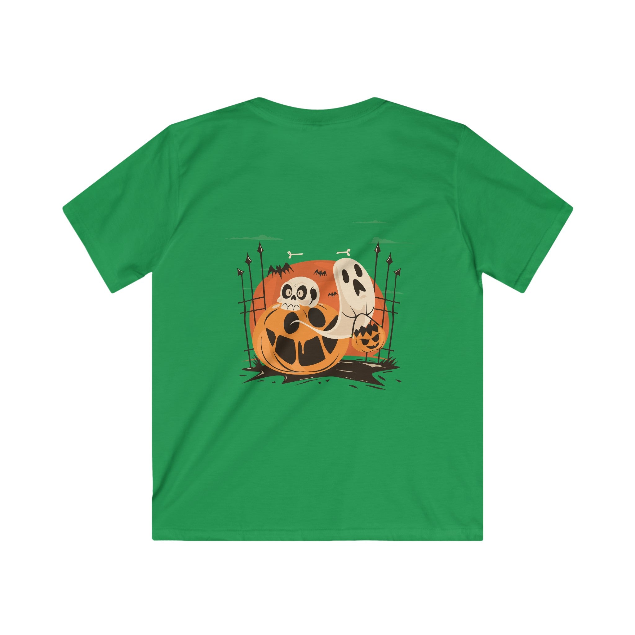 Halloween with Pumpkins | Kids Softstyle Tee