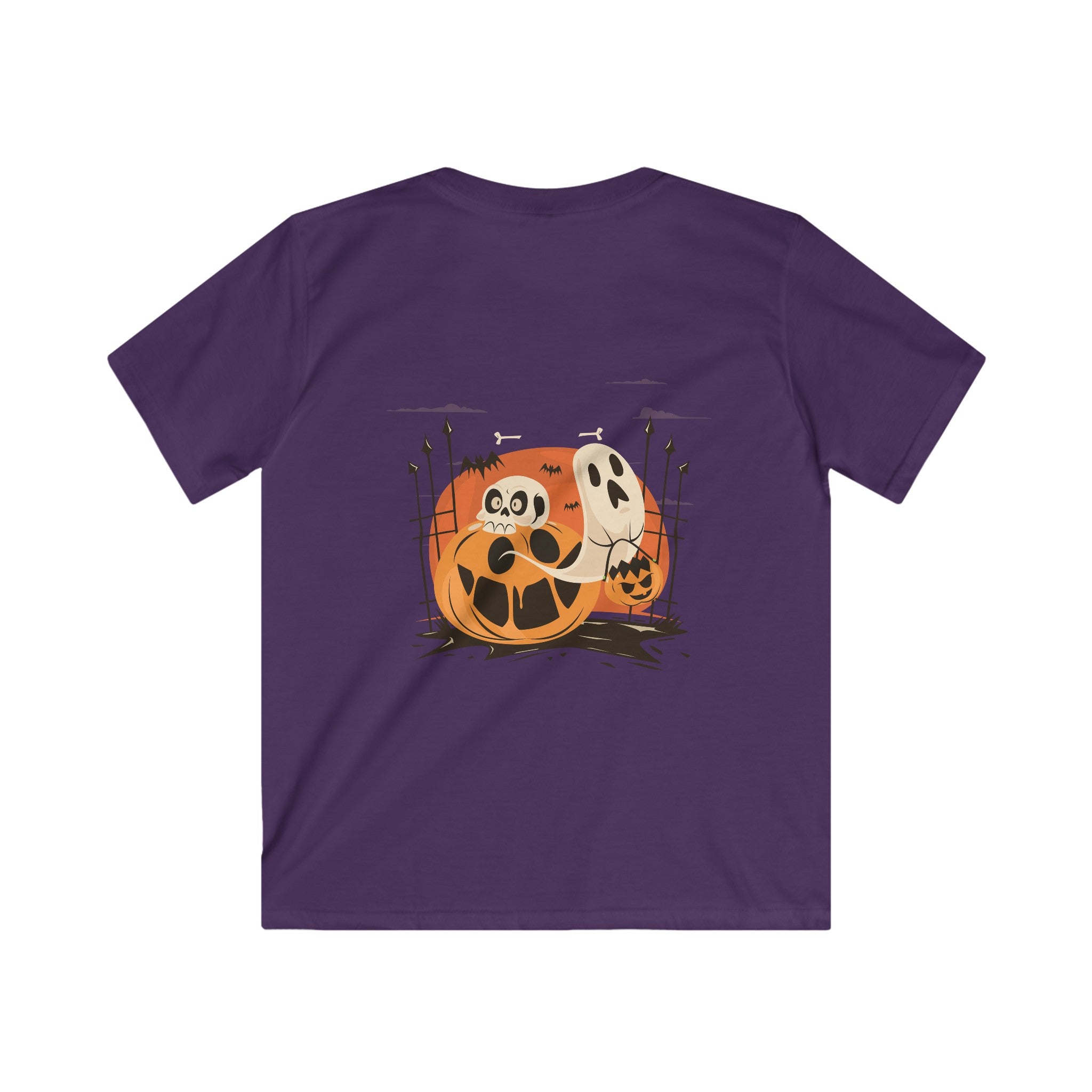 Halloween with Pumpkins | Kids Softstyle Tee
