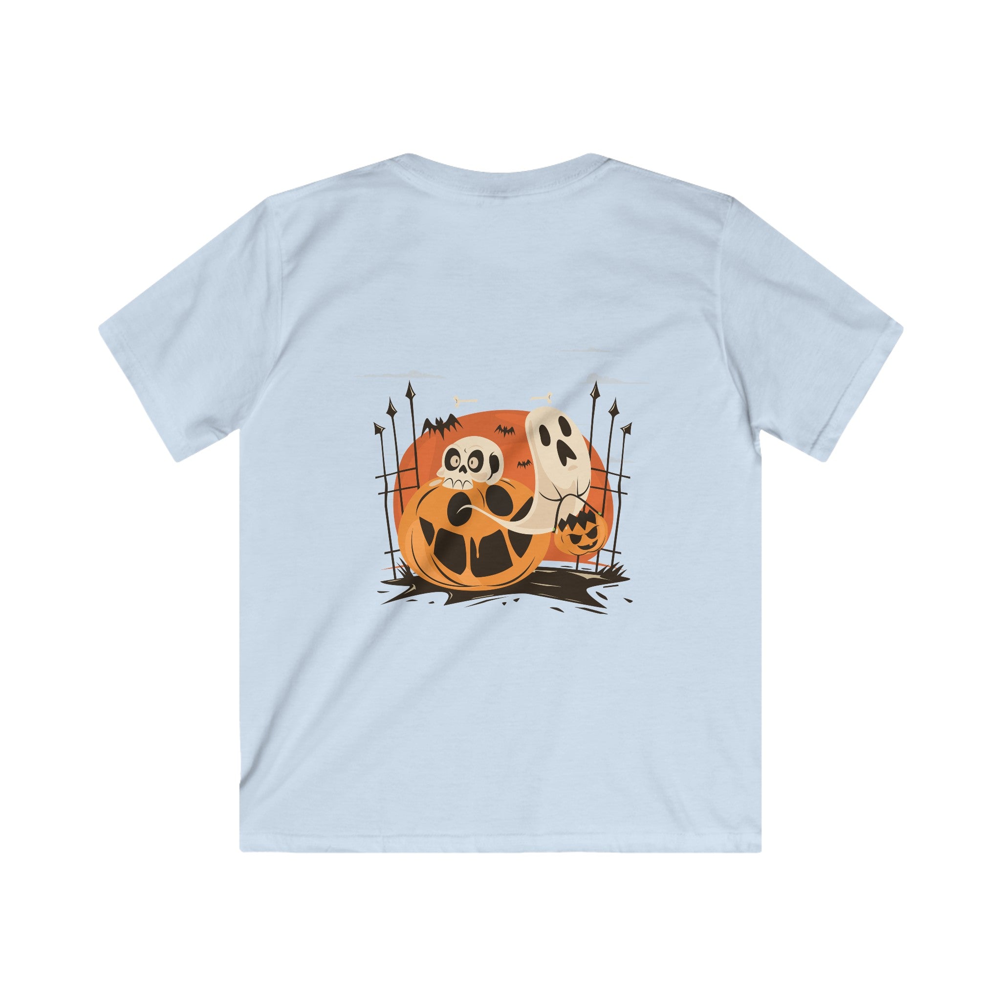 Halloween with Pumpkins | Kids Softstyle Tee