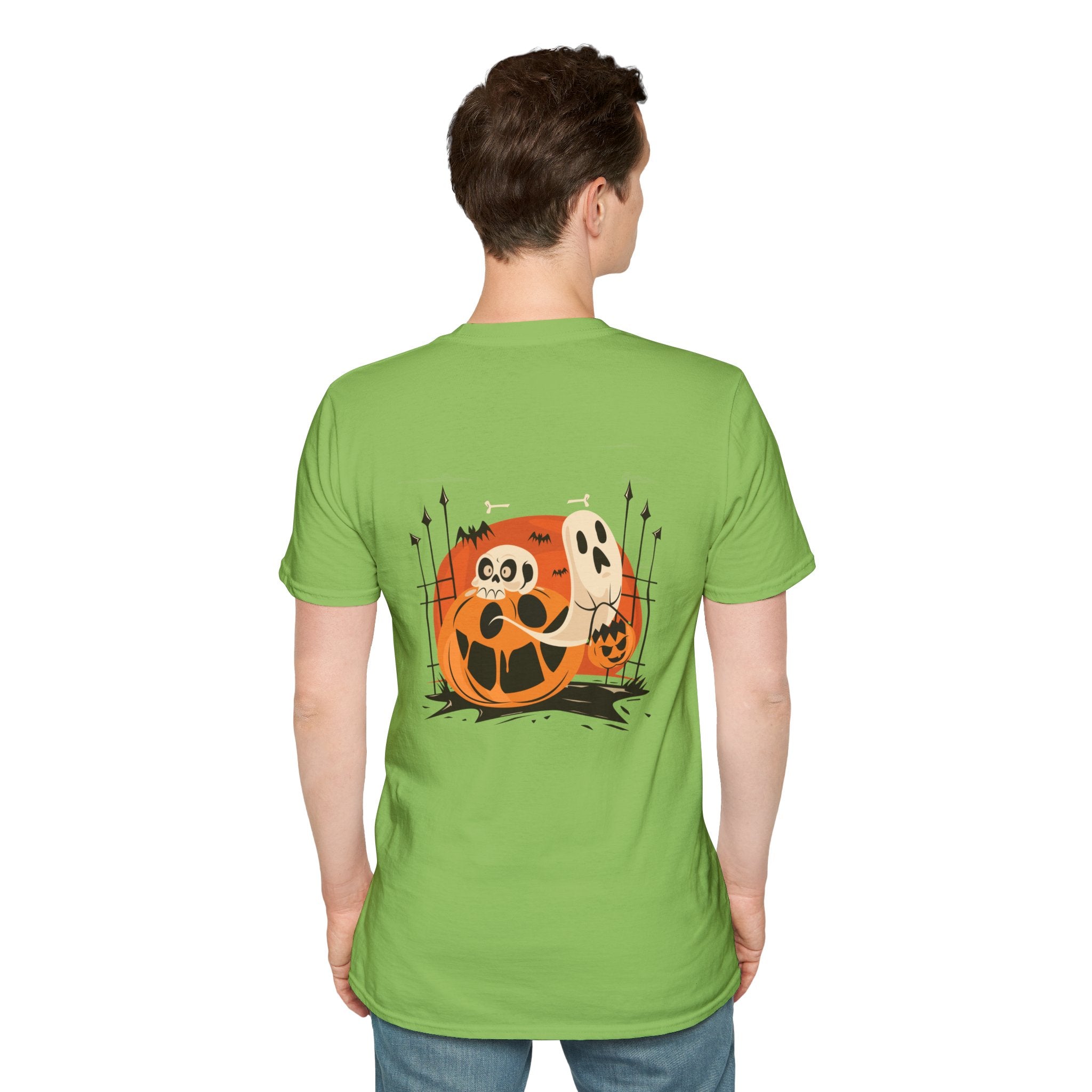 Halloween with Pumpkins | Unisex Softstyle T-Shirt