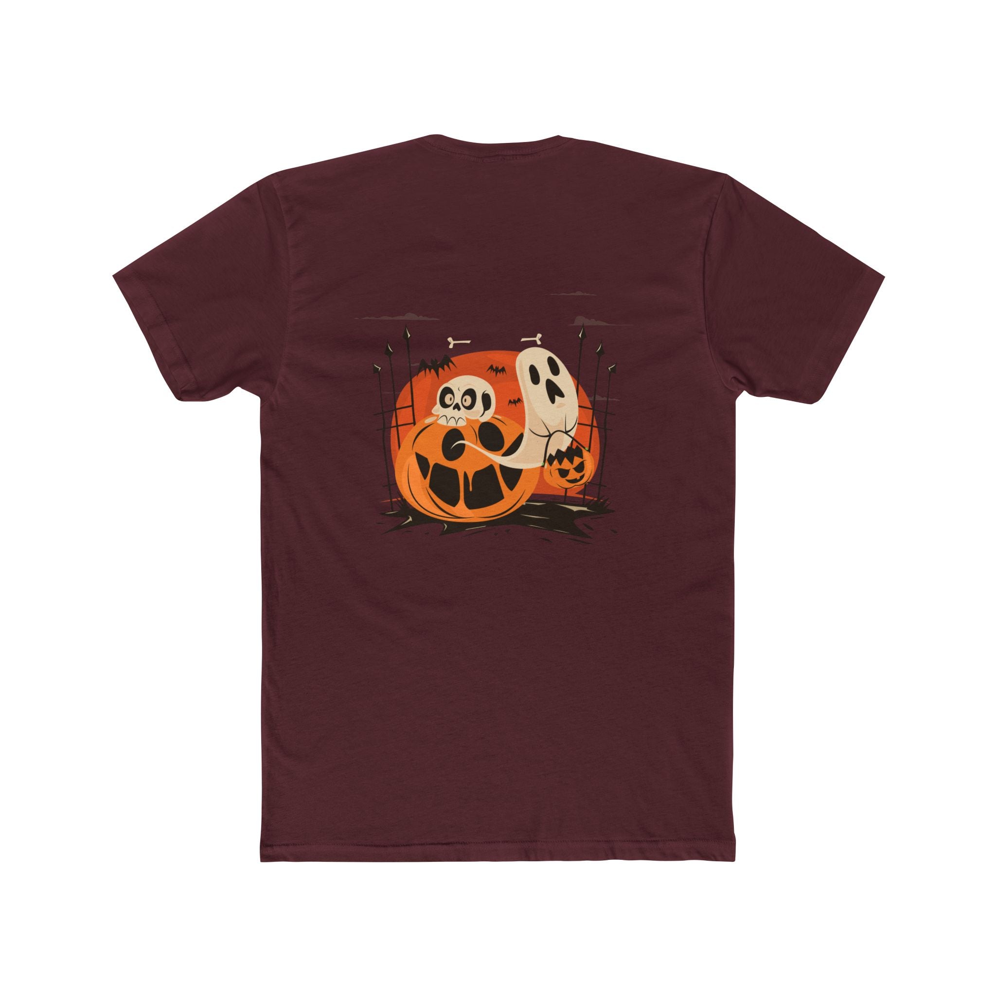 Halloween with Pumpkins | Unisex Cotton Crew Tee