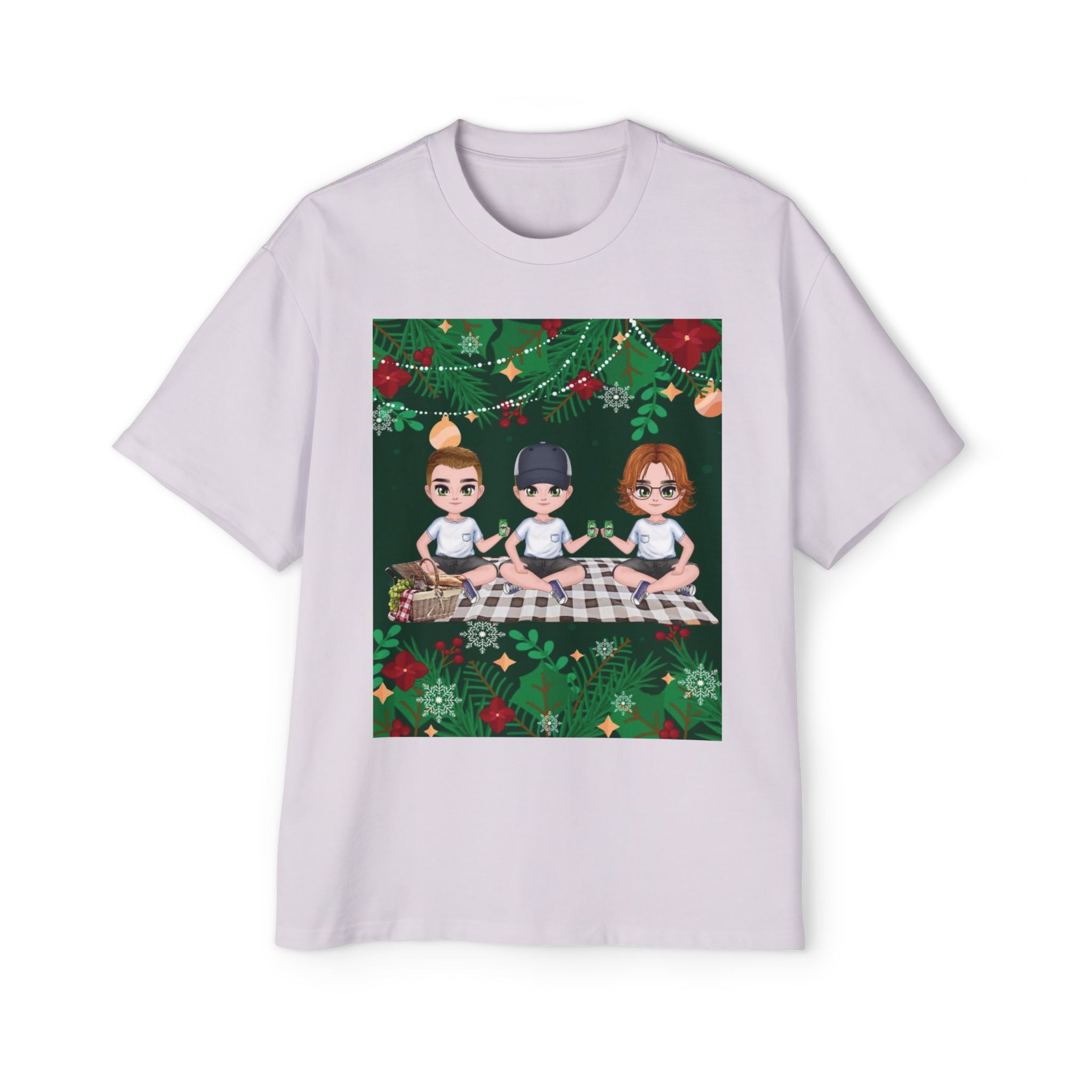 Christmas Family | Men's Heavy Oversized Tee