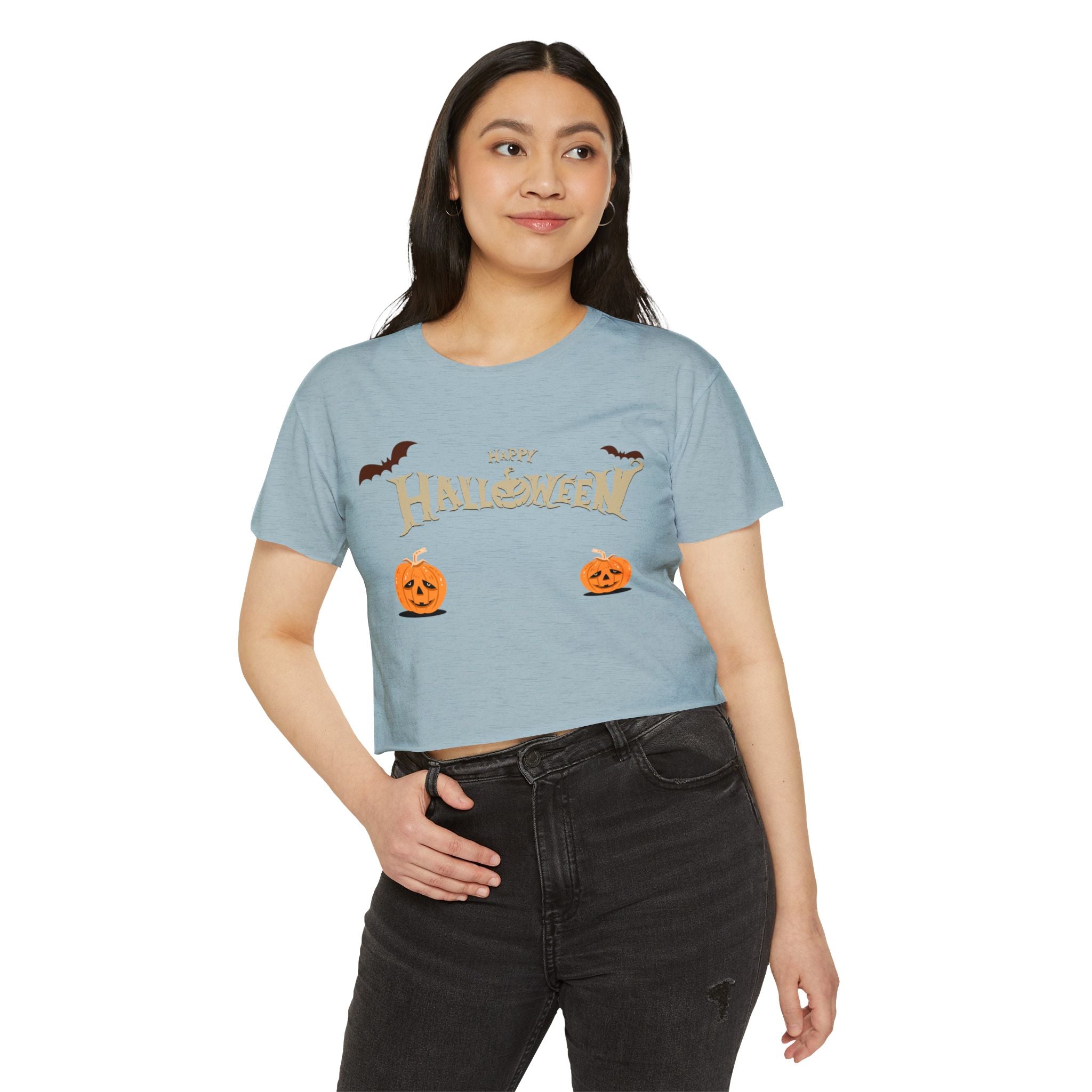 Halloween with Pumpkins | Women's Festival Crop Top