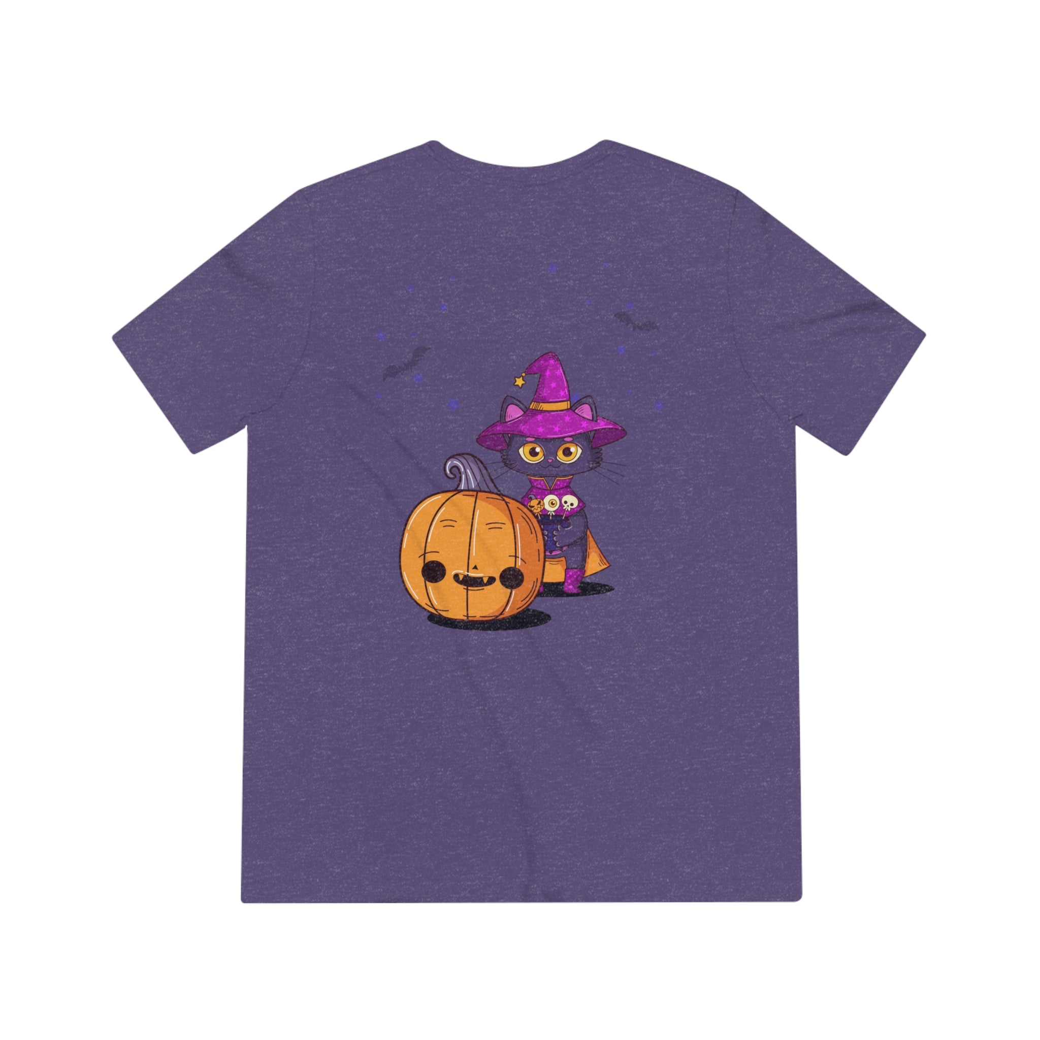 Halloween with Witch's Cats | Unisex Triblend Tee