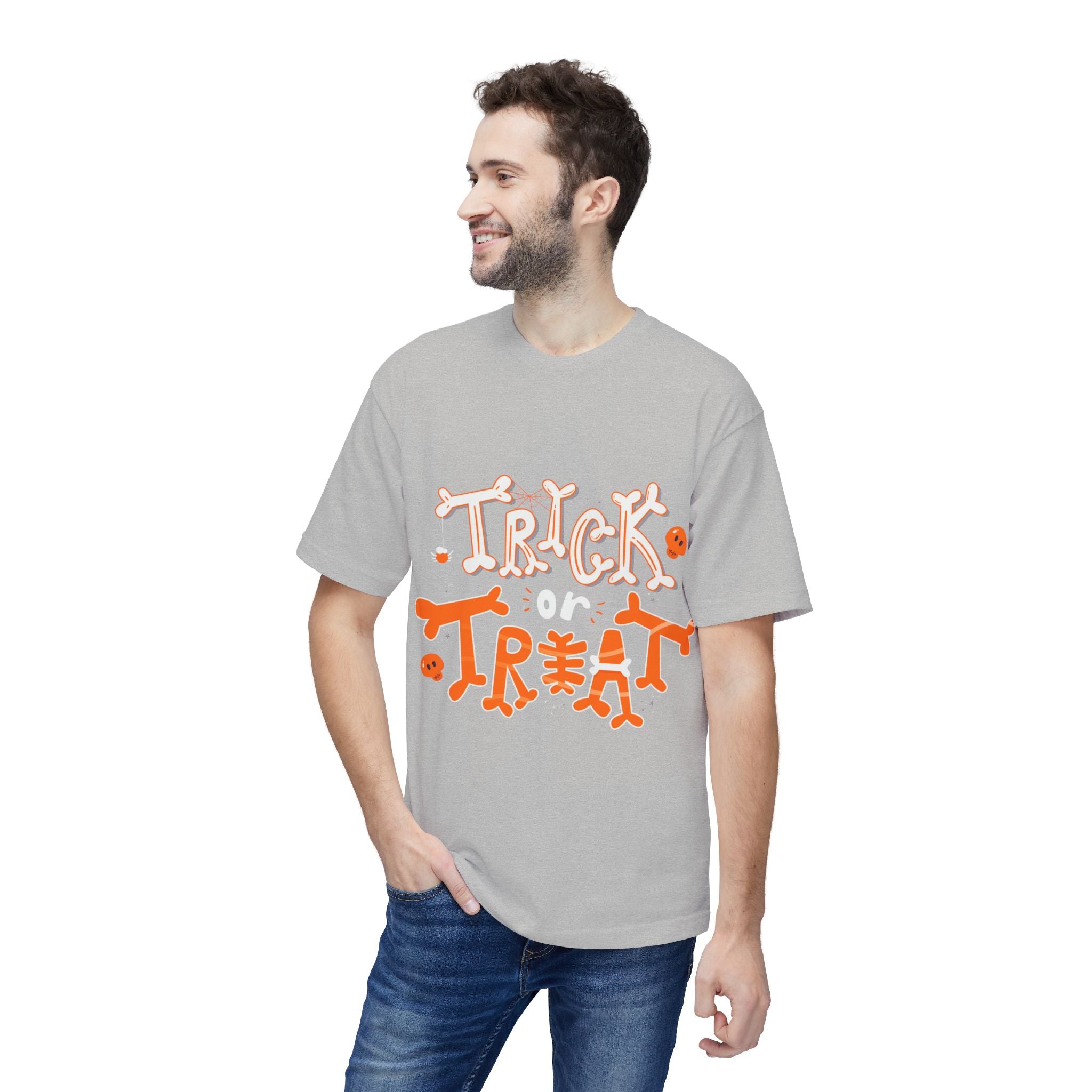 Halloween Trick or Treat | Unisex Midweight T-shirt, Made in US