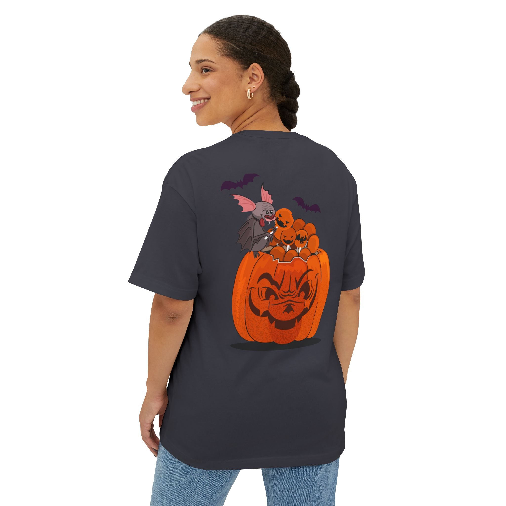 Halloween Trick or Treat | Unisex Oversized Boxy Tee
