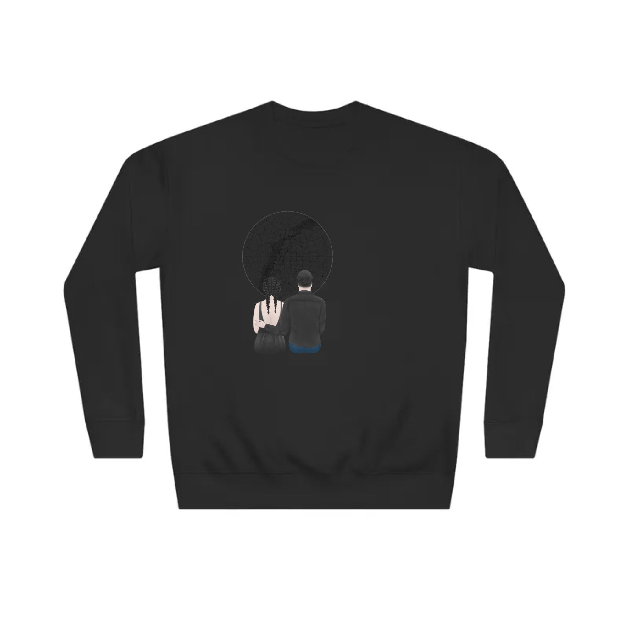 Couple with custom location and Title | Unisex Crew Sweatshirt