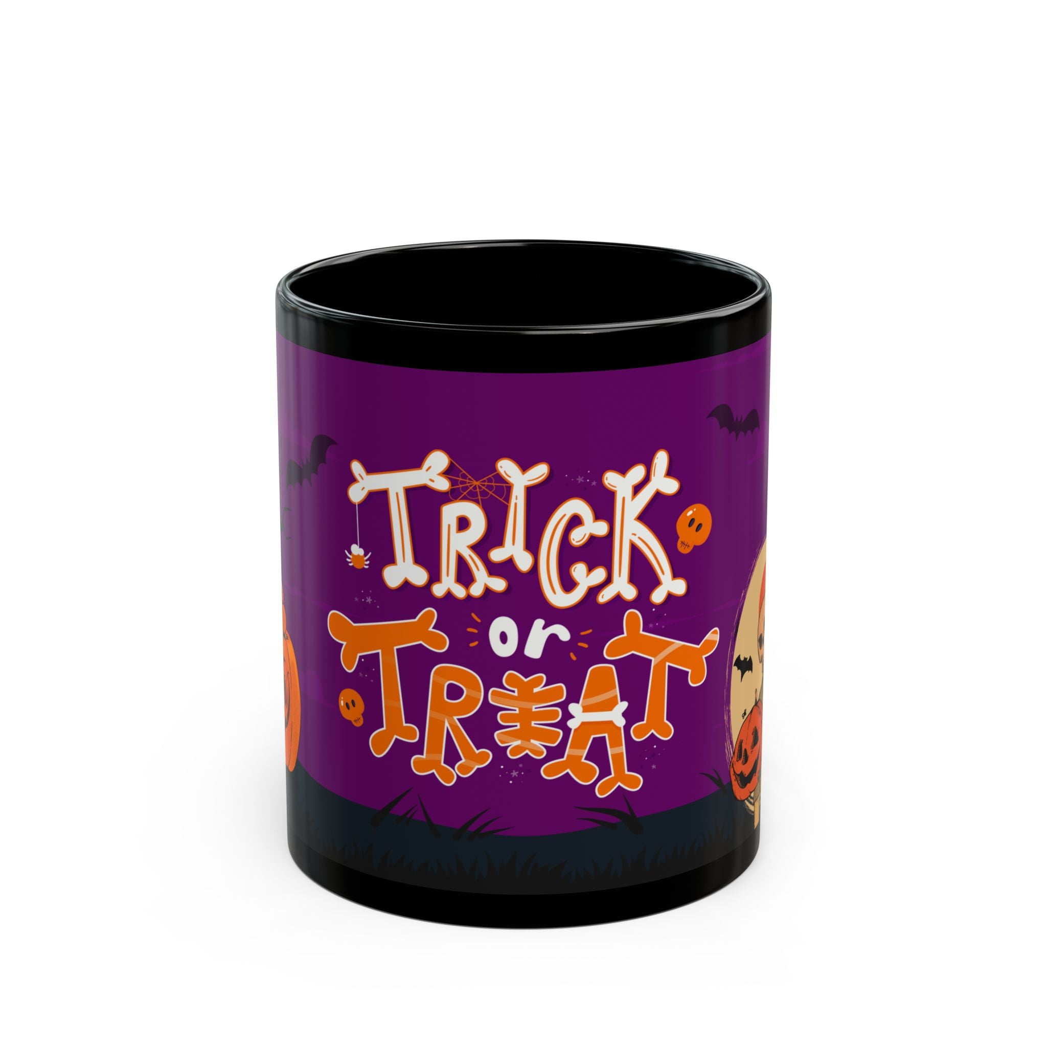 Halloween Trick or Treat | Black Mug