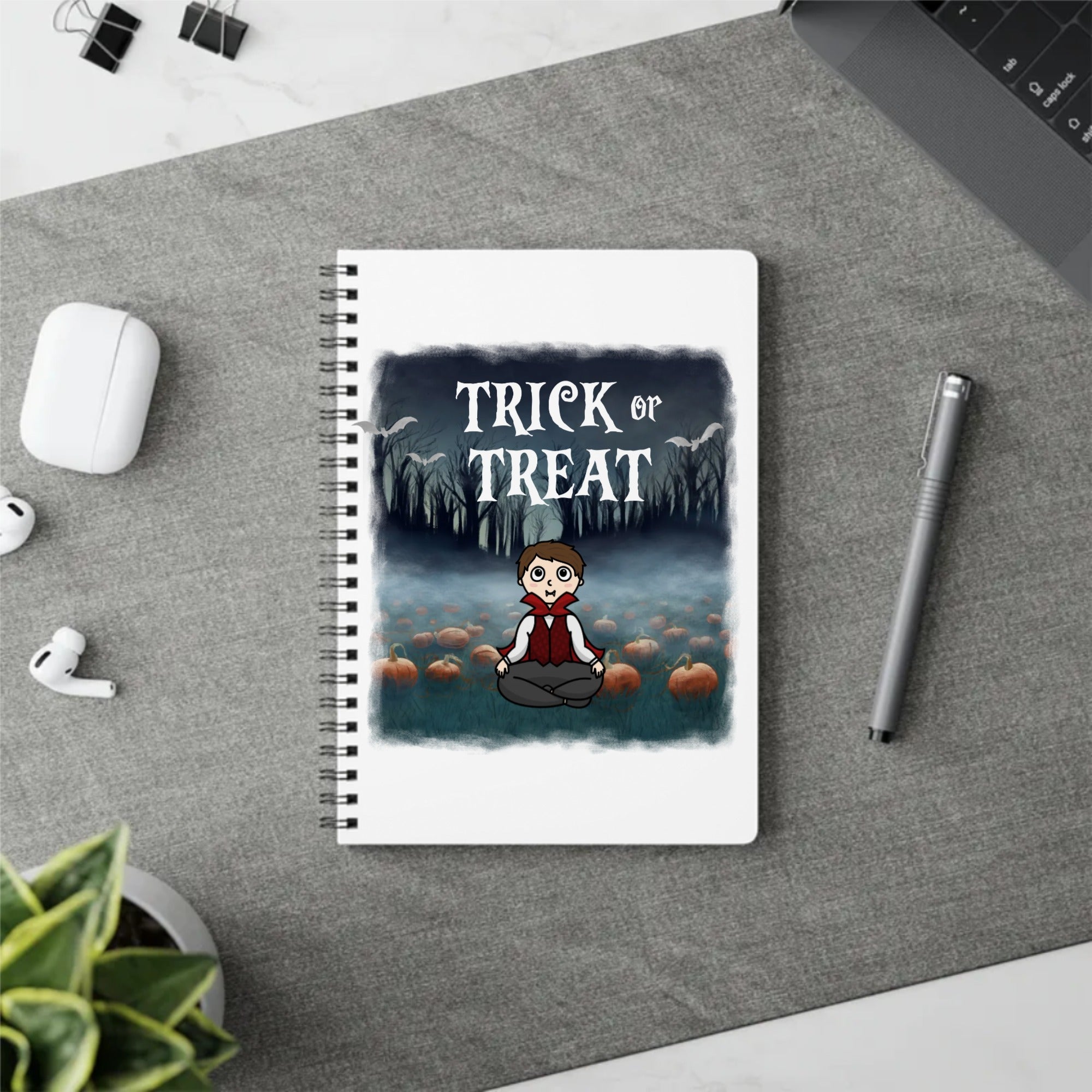 Trick or Treat | Wiro Bound Softcover Notebook