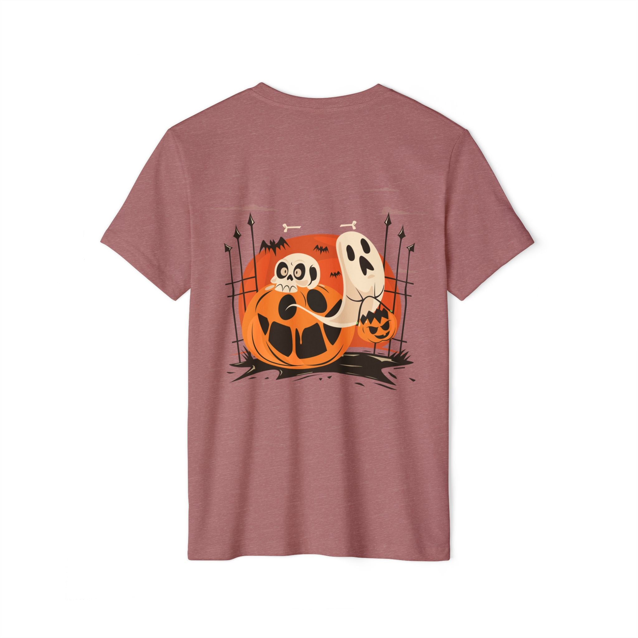 Halloween with Pumpkins | Unisex Recycled Organic T-Shirt