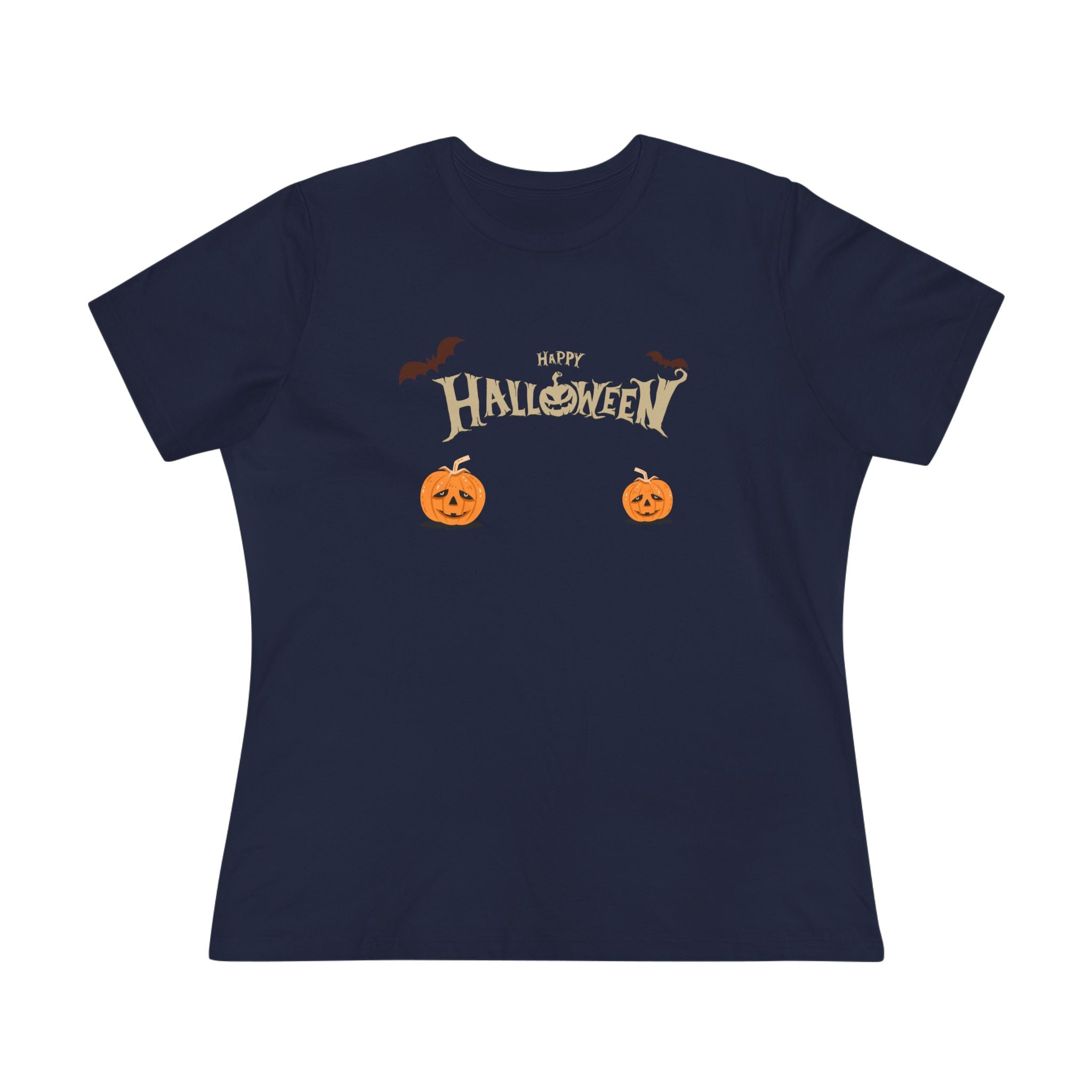 Halloween with Pumpkins | Women's Cotton Tee