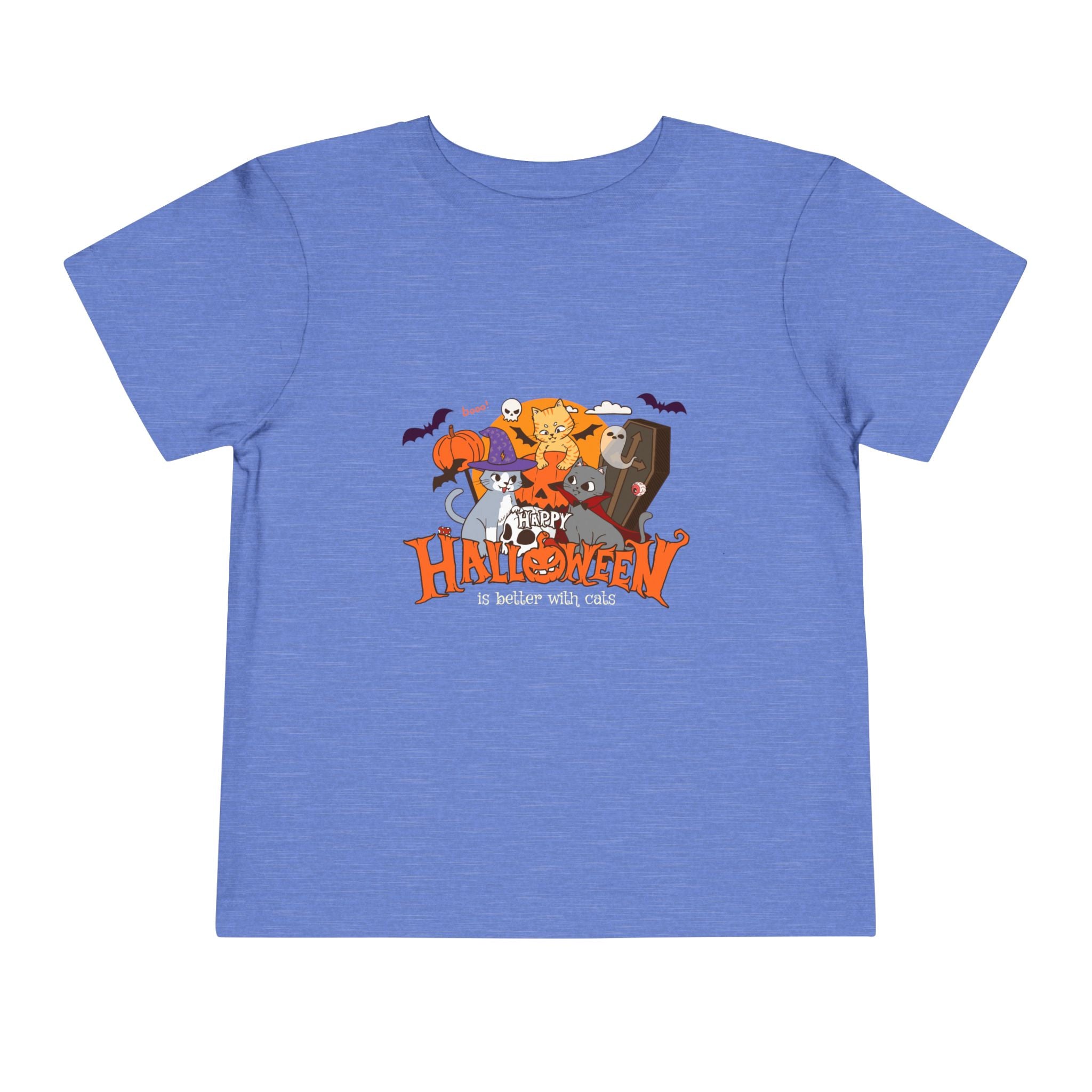 Halloween is Better with Cats | Toddler Short Sleeve Tee