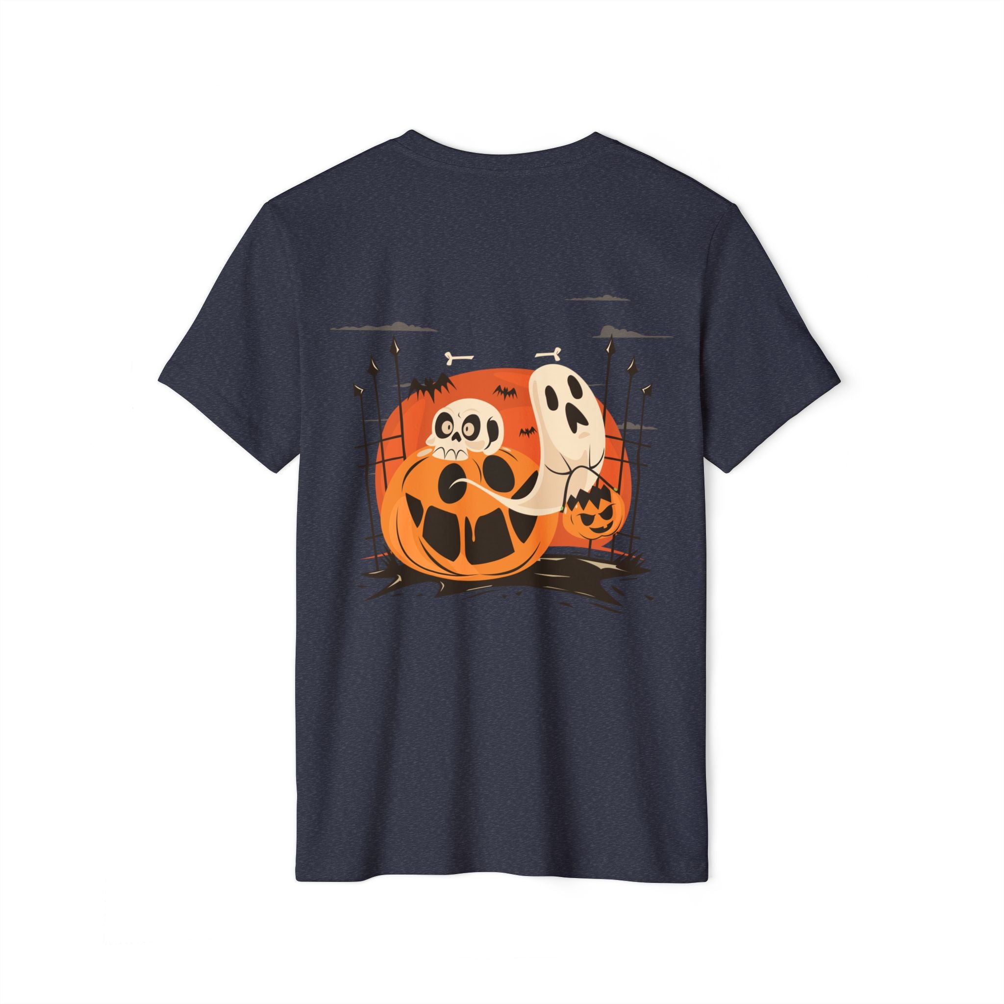 Halloween with Pumpkins | Unisex Recycled Organic T-Shirt