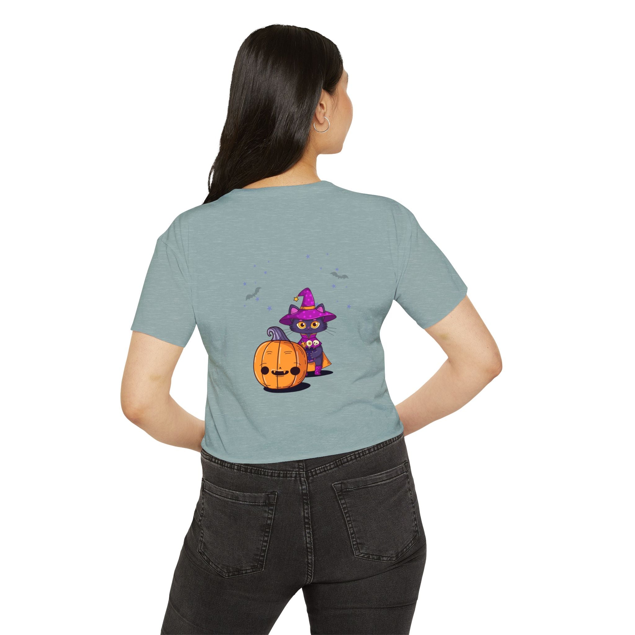 Halloween with Witch's Cats | Women's Festival Crop Top