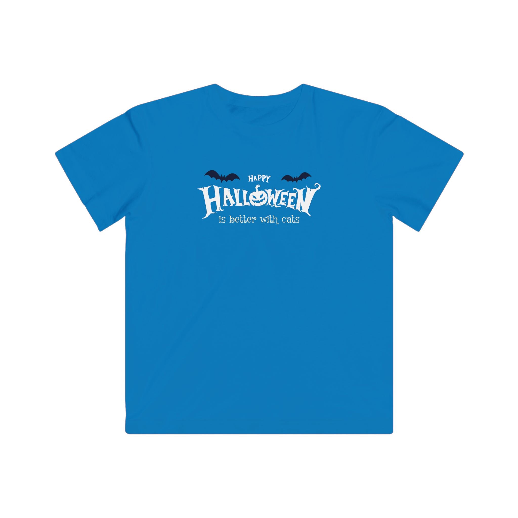 Halloween with Witch's Cats | Kids Fine Jersey Tee