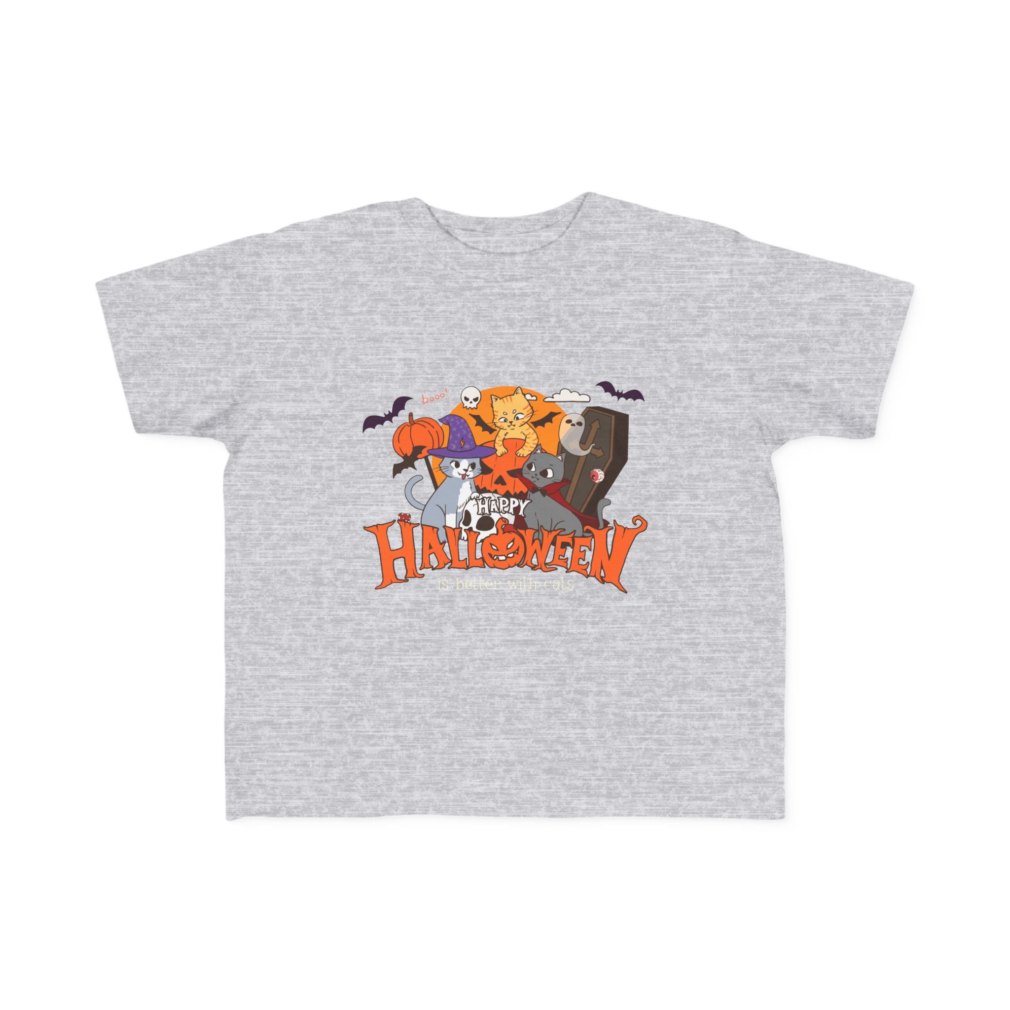 Halloween is Better with Cats | Toddler's Fine Jersey Tee