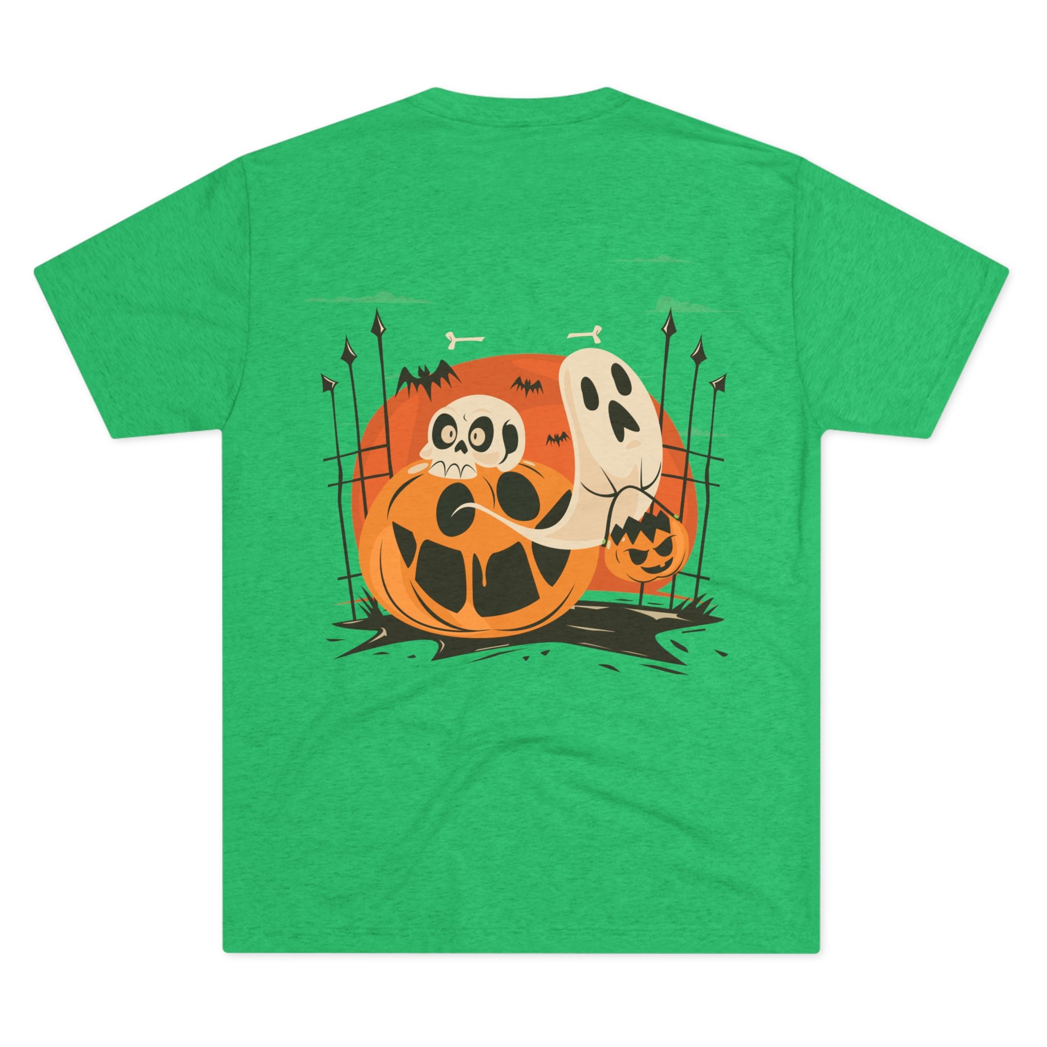 Halloween with Pumpkins | Unisex Tri-Blend Crew Tee