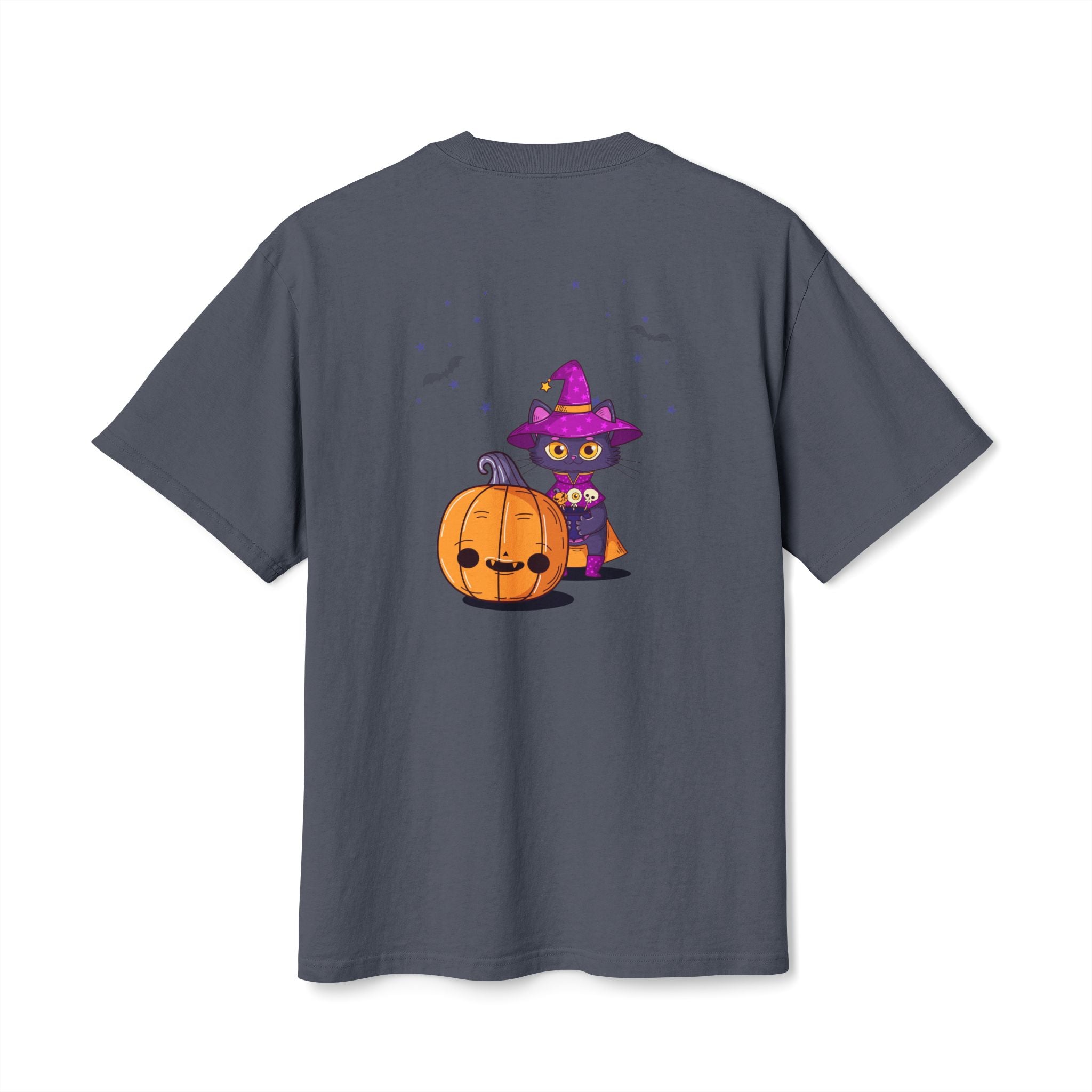 Halloween with Witch's Cats | Unisex Heavy Faded Tee