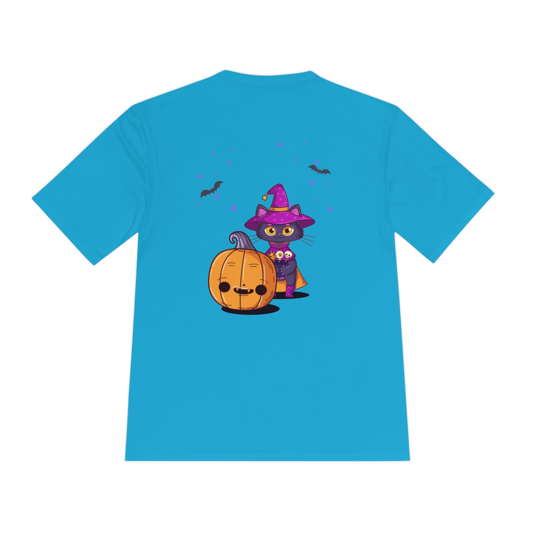 Halloween with Witch's Cats | Unisex Moisture Wicking Tee