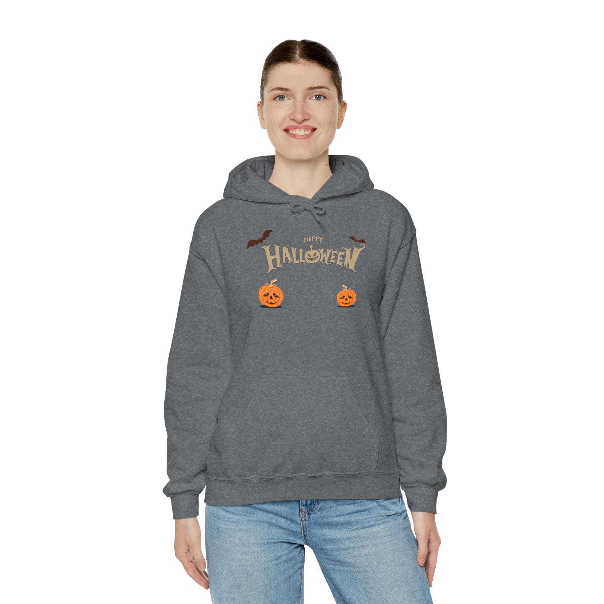 Halloween with Pumpkins | Unisex Heavy Blend Hooded Sweatshirt