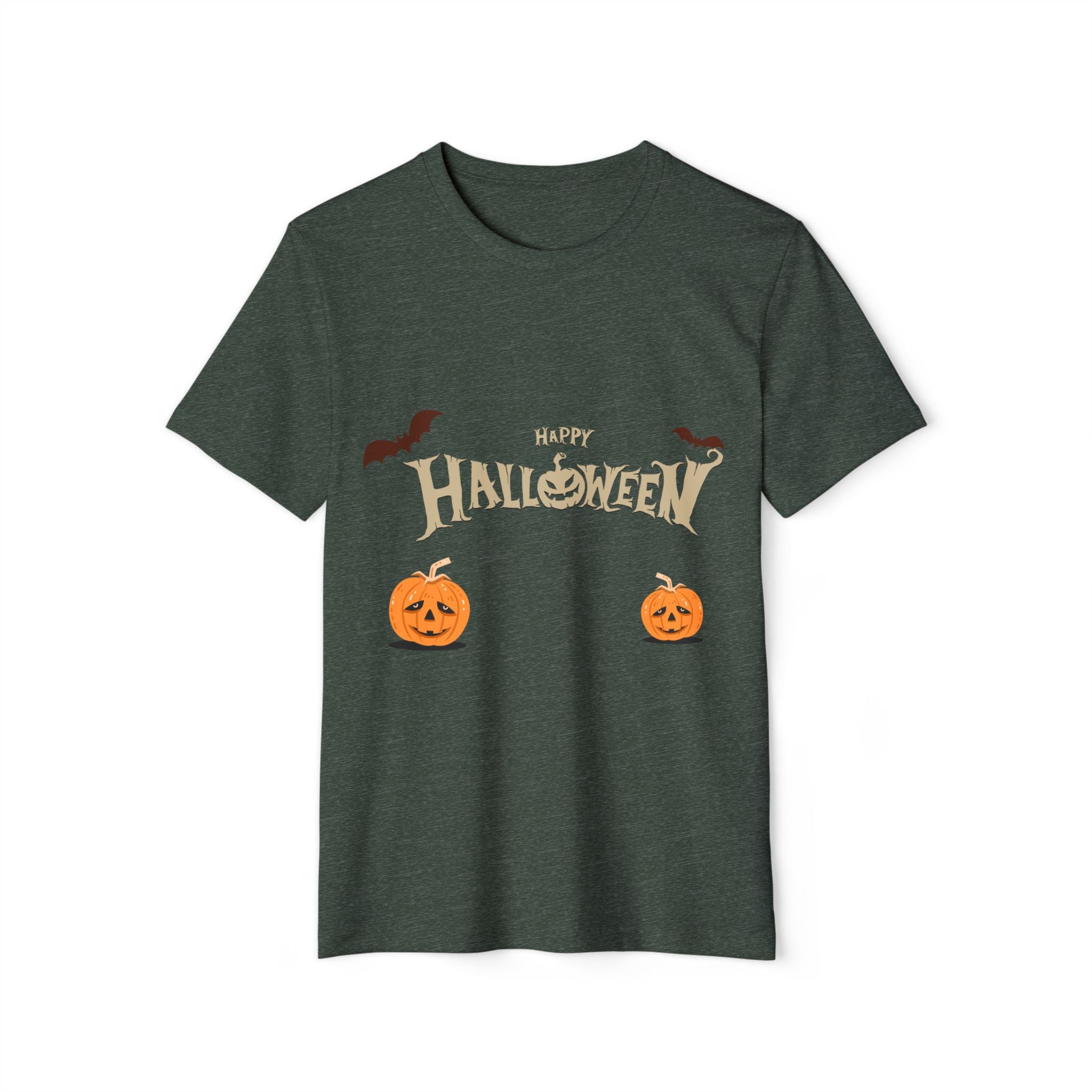 Halloween with Pumpkins | Unisex Recycled Organic T-Shirt