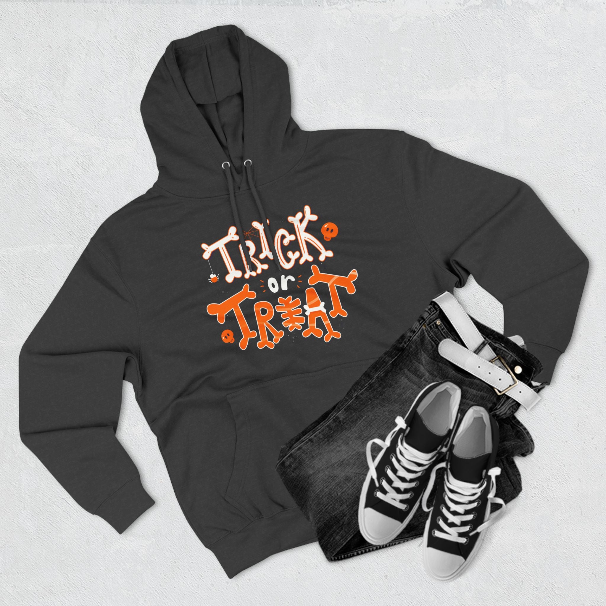 Halloween Trick or Treat | Three-Panel Fleece Hoodie