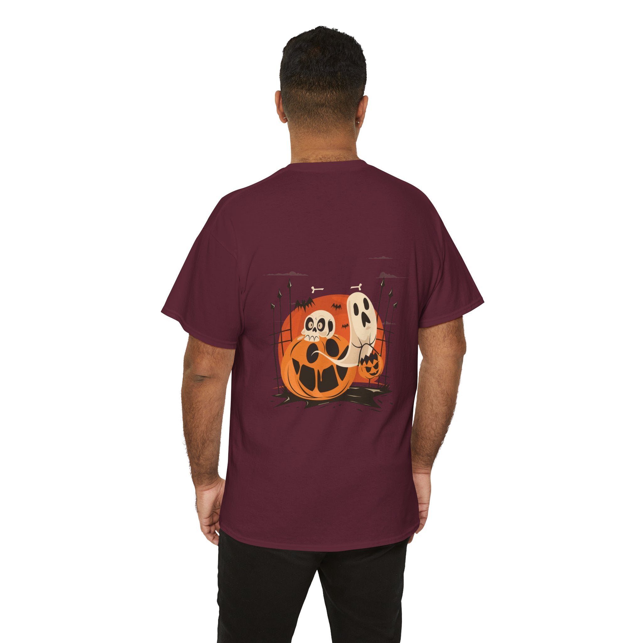 Halloween with Pumpkin | Unisex Heavy Cotton Tee