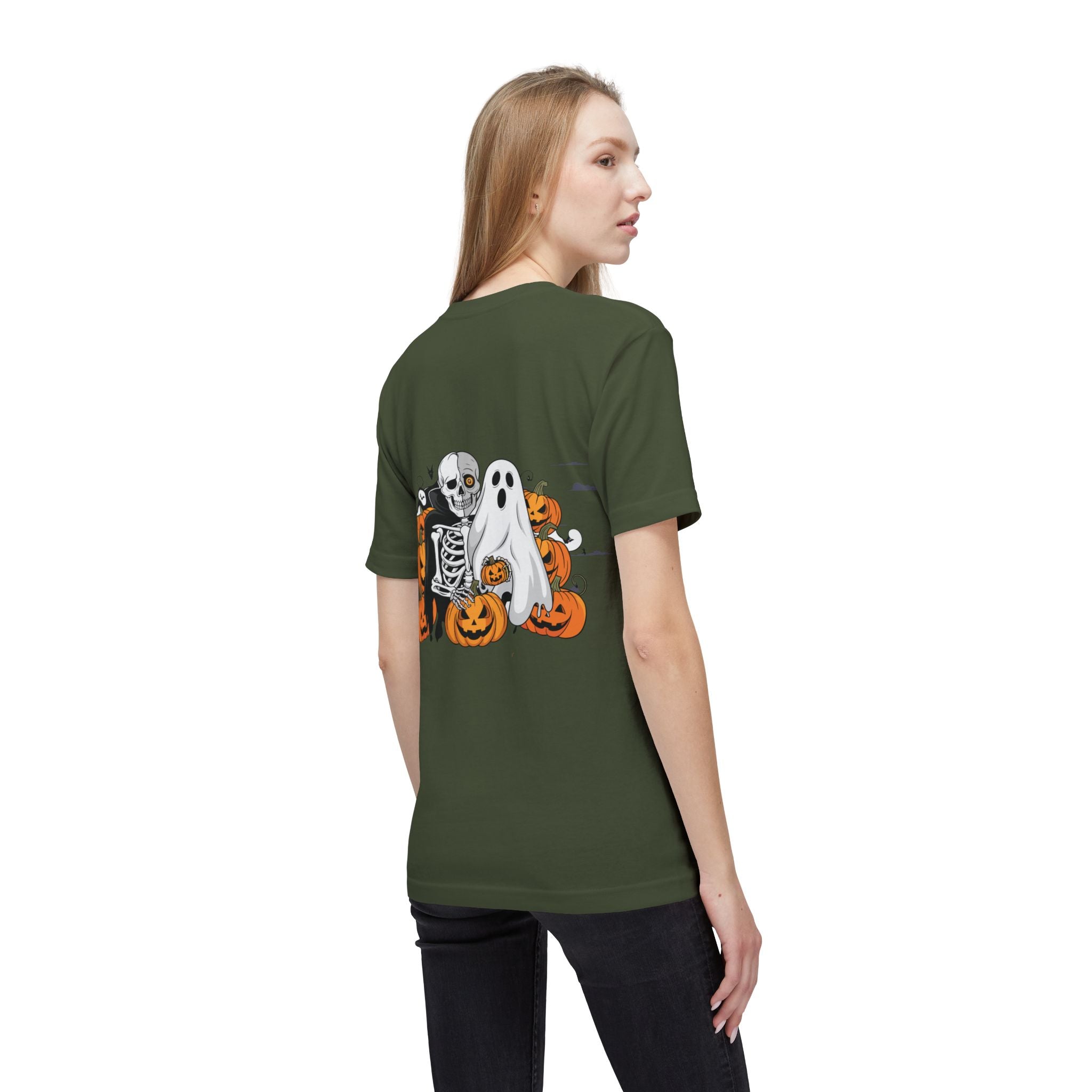 Halloween with Bats | Unisex Midweight T-shirt, Made in US