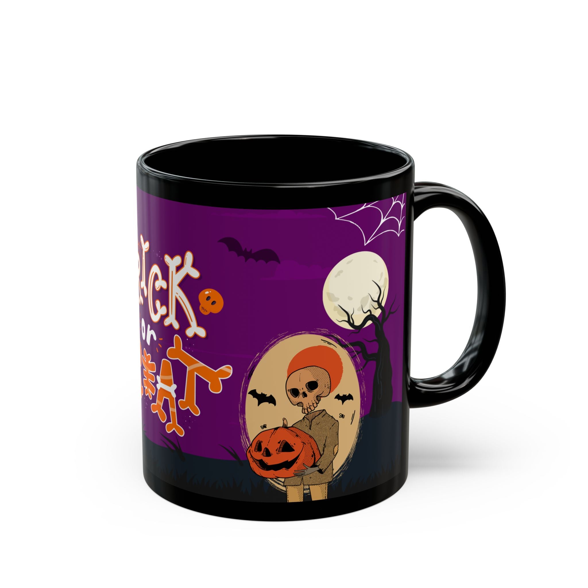 Halloween Trick or Treat | Black Mug