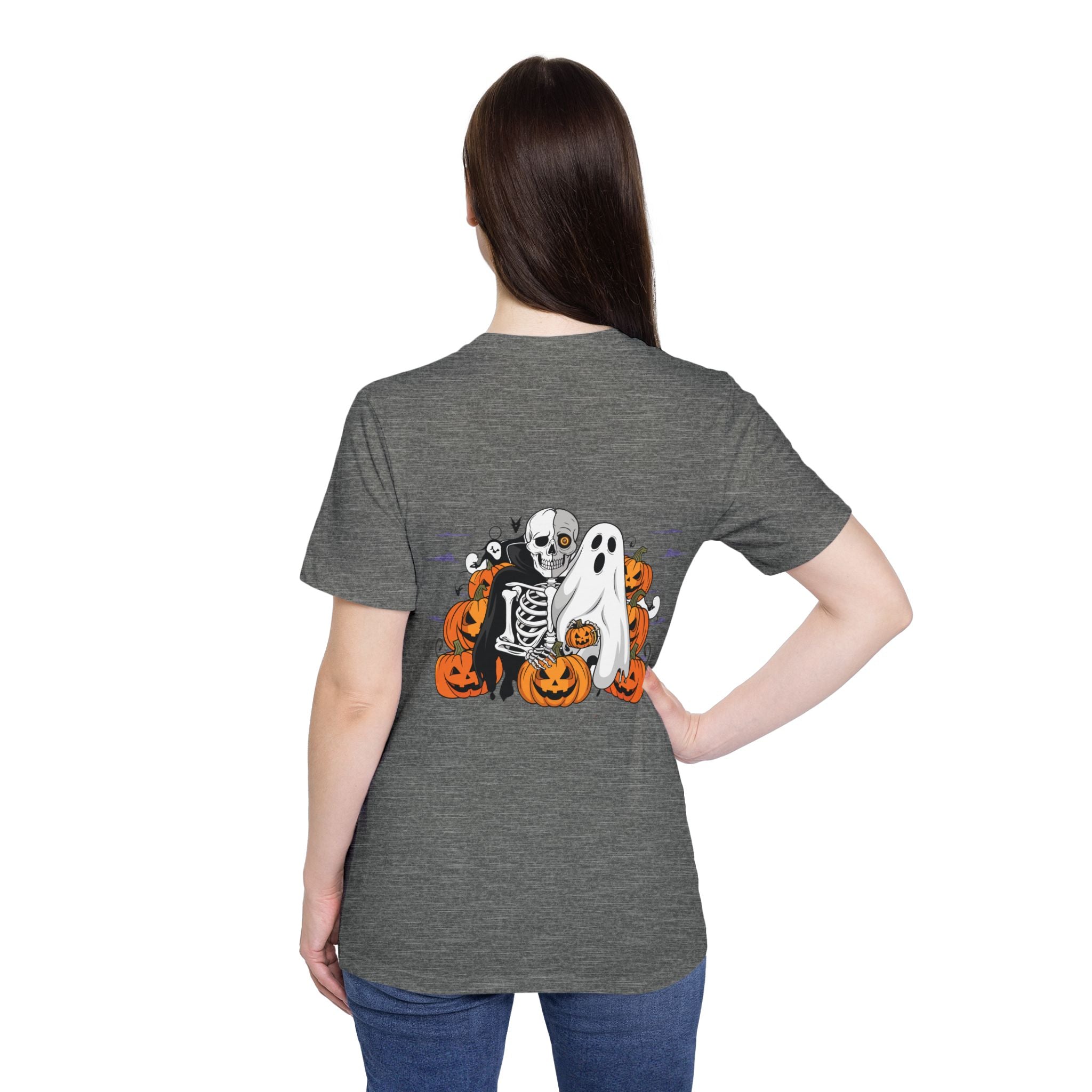 Halloween with Bats | USA-Made Unisex Short-Sleeve Jersey T-Shirt