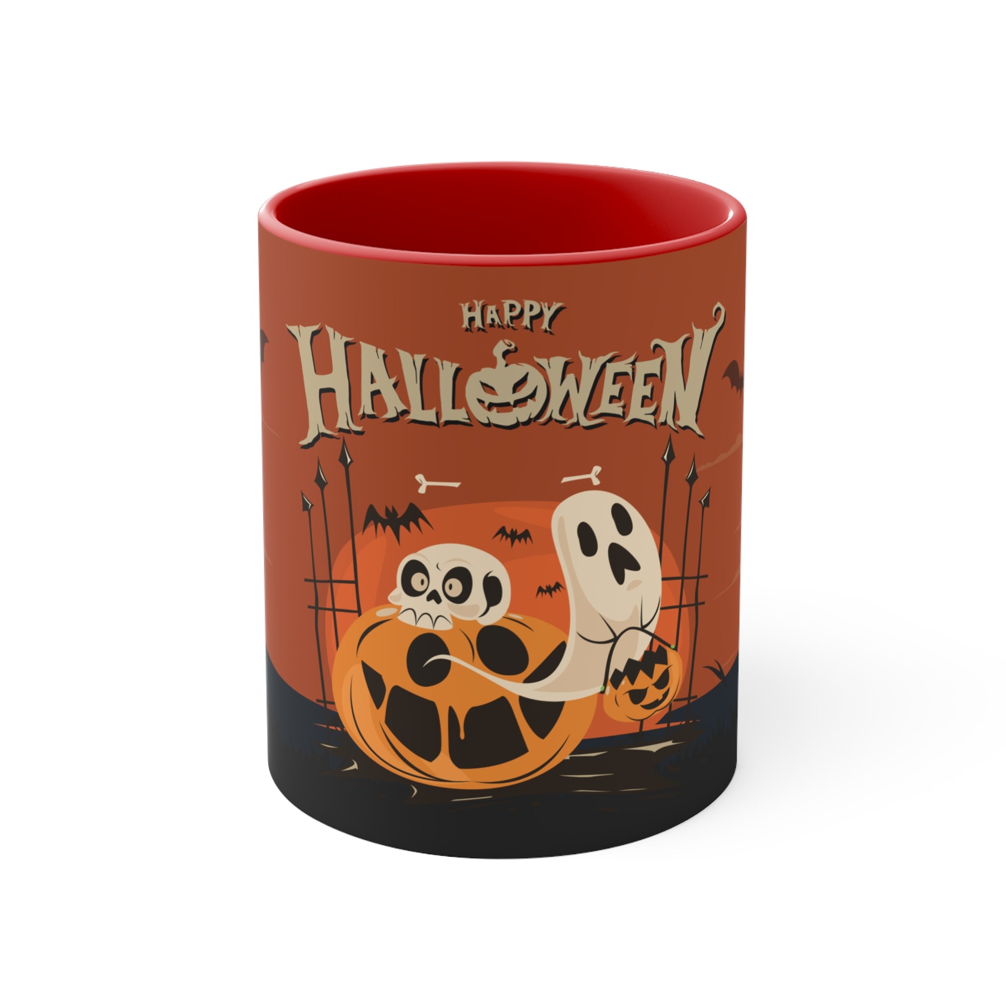 Happy Halloween with Pumpkin | Accent Mugs