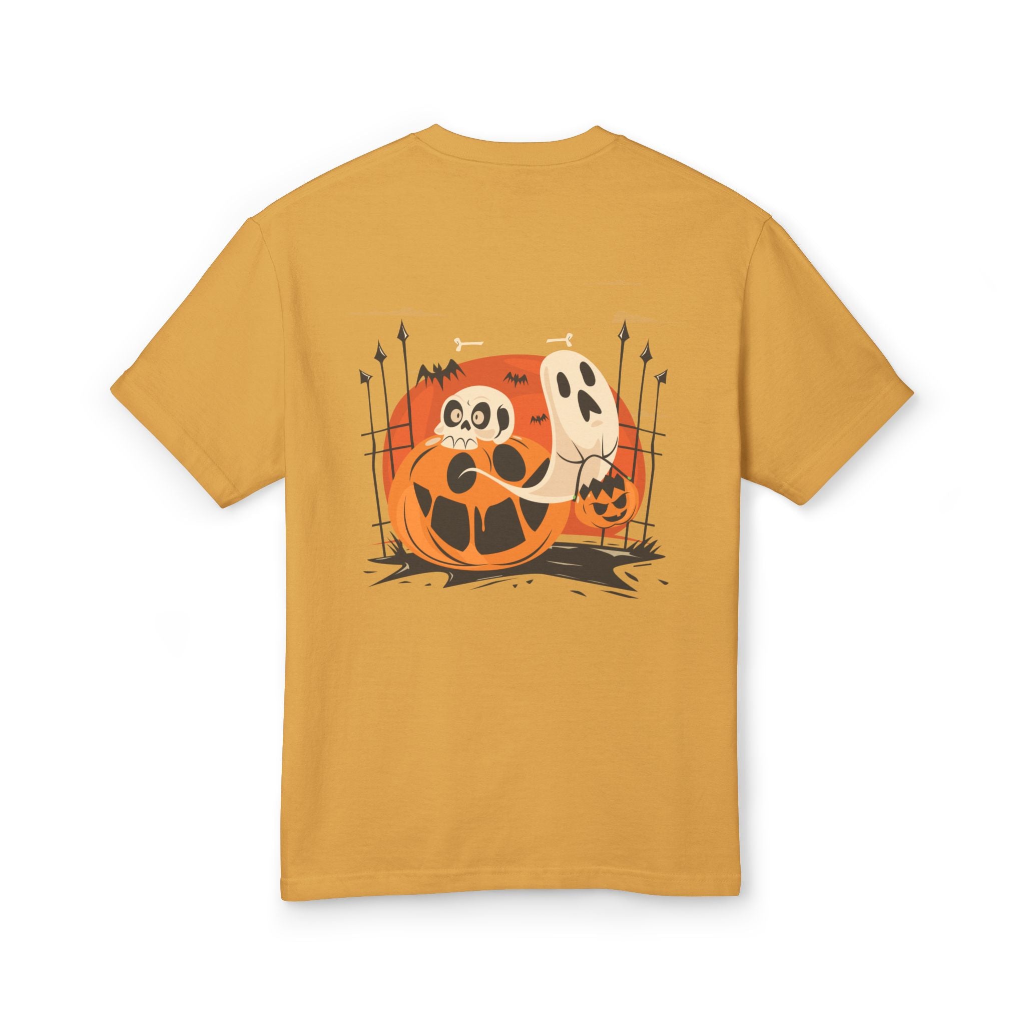Halloween with Pumpkins | Unisex Garment-Dyed Heavyweight Cotton Tee