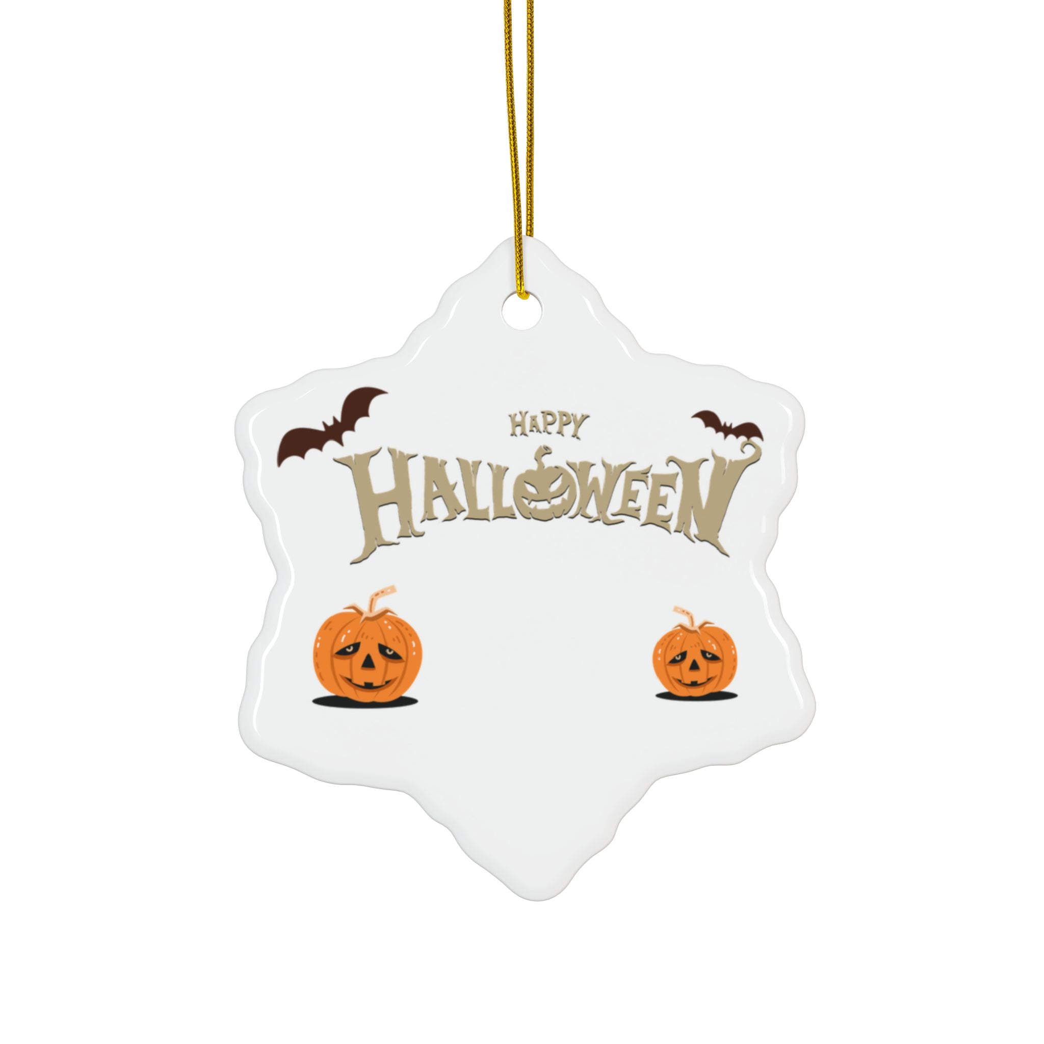 Happy Halloween with Pumpkin | Ceramic Ornaments