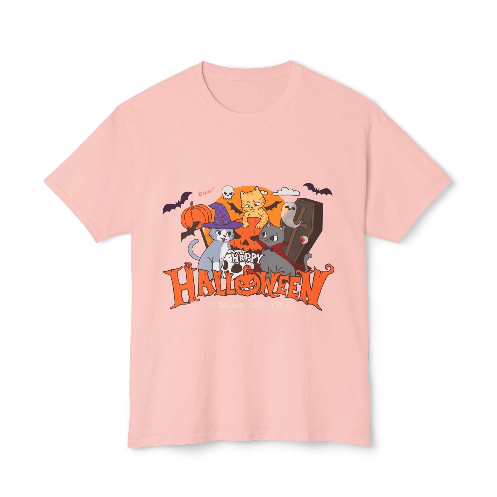 Halloween is Better with Cats | Unisex HD Cotton™ T-shirt