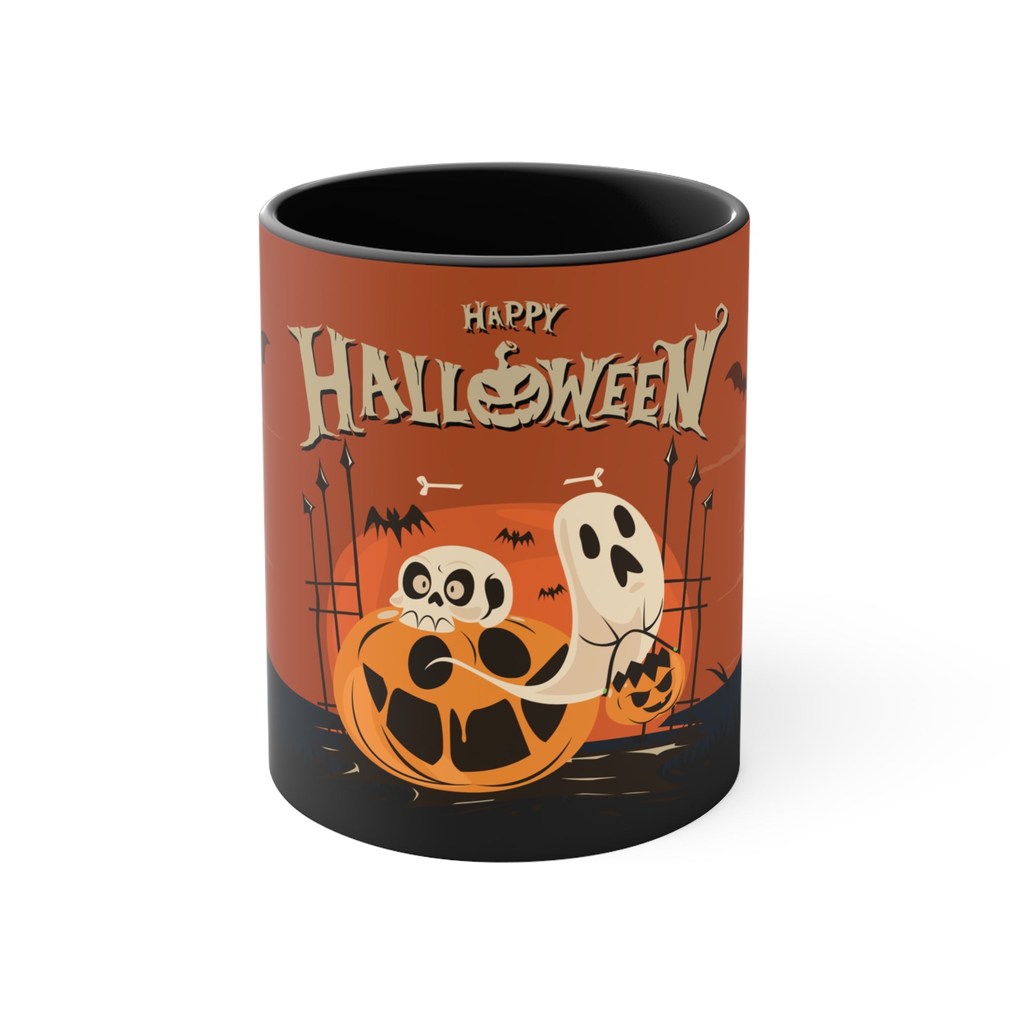 Happy Halloween with Pumpkin | Accent Mugs