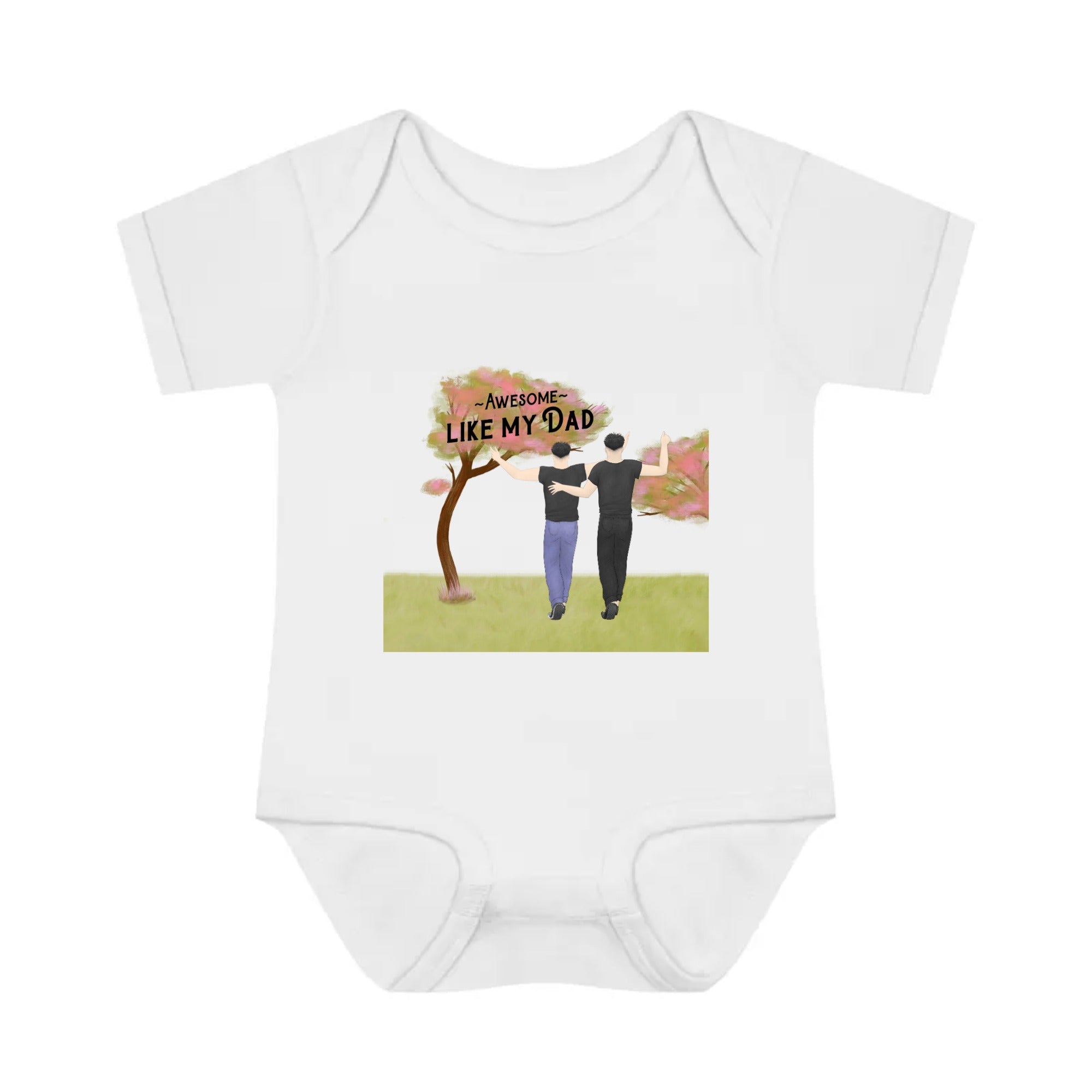 Awesome like my DAD | Infant Baby Rib Bodysuit