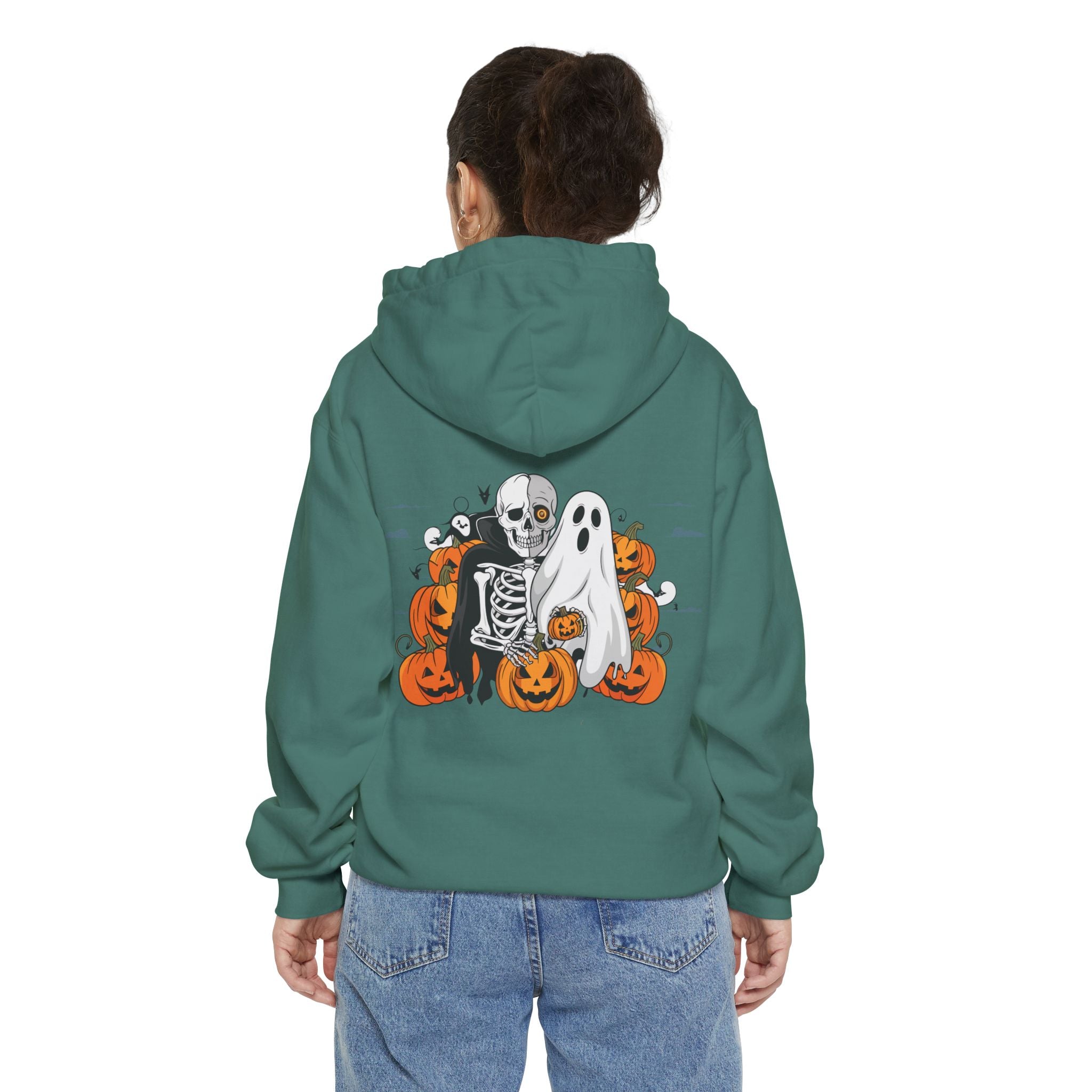 Halloween with Bats | Unisex Garment-Dyed Hoodie