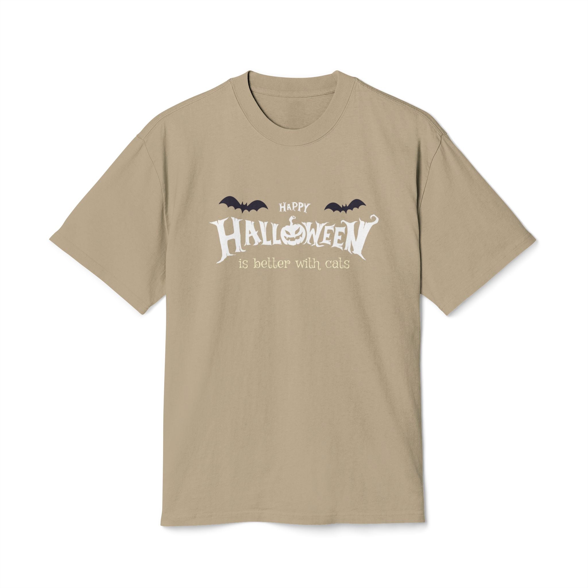 Halloween with Witch's Cats | Unisex Heavy Faded Tee